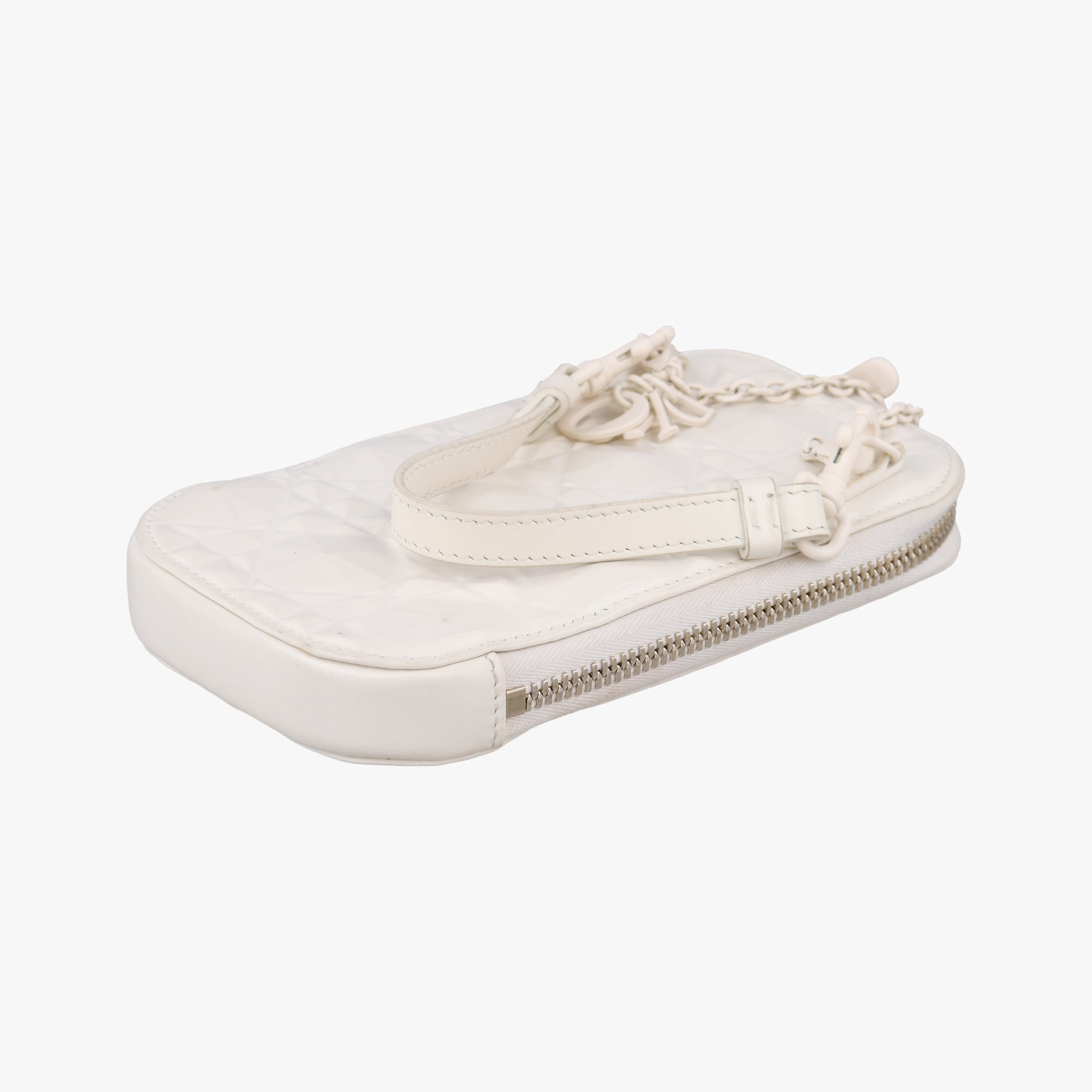 Lady Dior Call'in Dior White Leather 43-MA-0212レディ ディオール コーリンディオール ホワイト レザー 43-MA-0212
