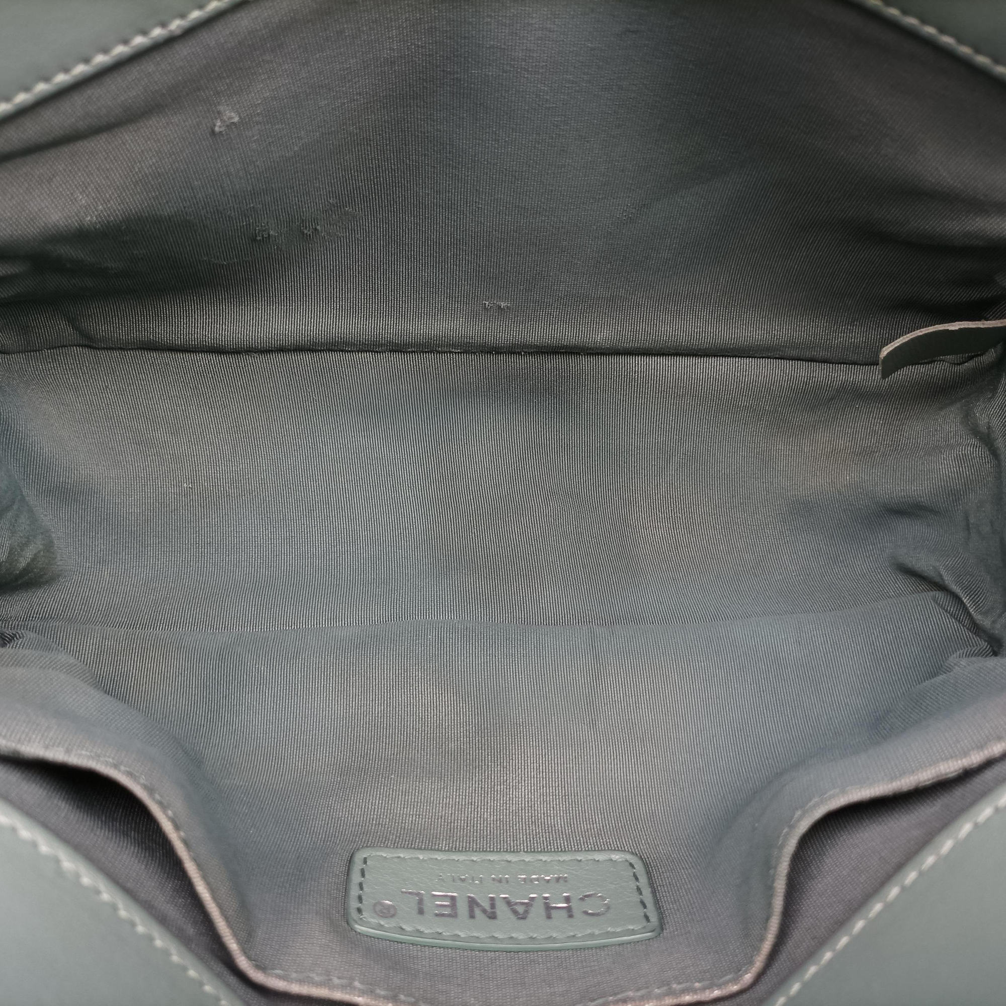 BOY CHANEL Green Leather A67086 26205628ボーイシャネル グリーン レザー A67086 26205628