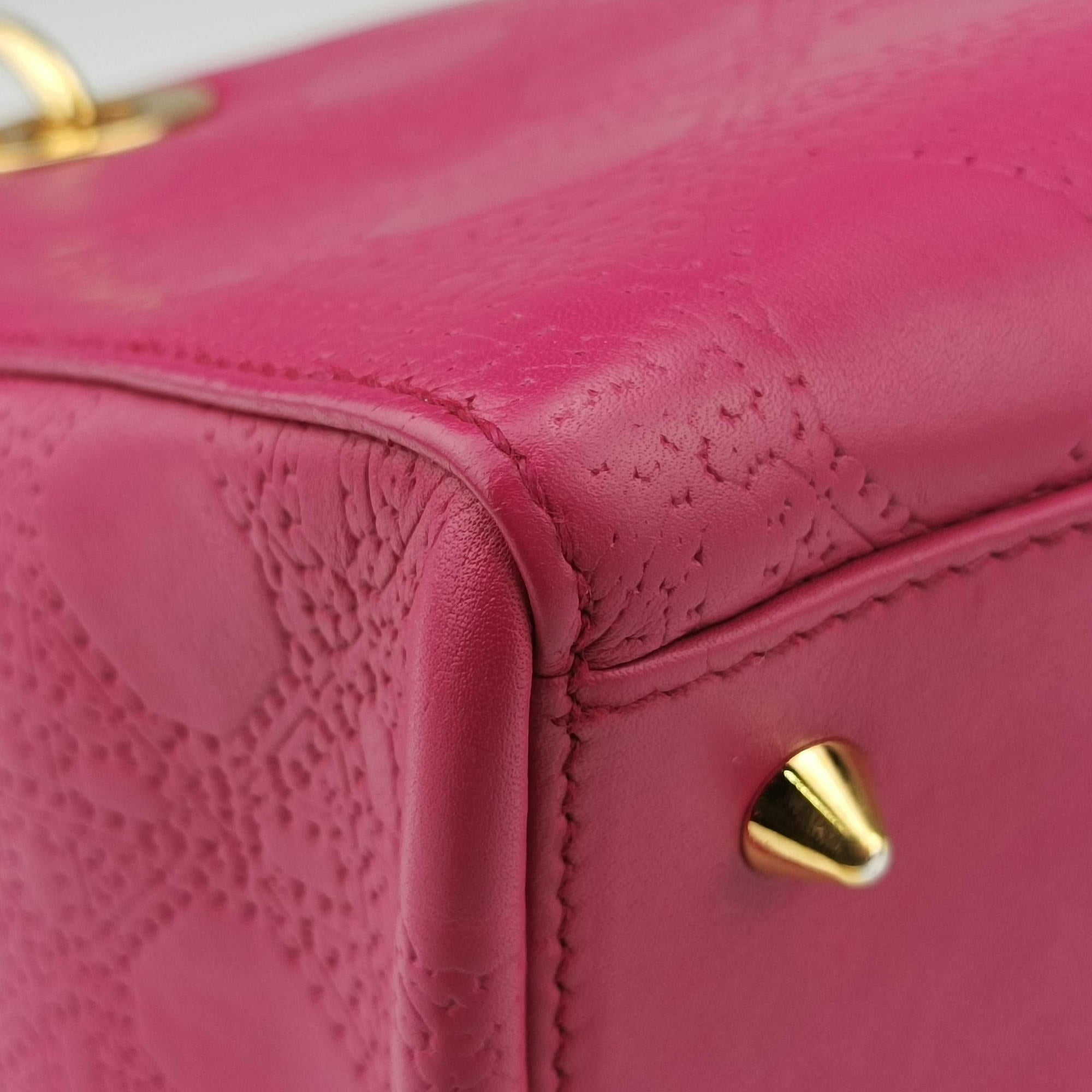 Lady Dior Rose leather 05-MA-1017レディディオール ローズ レッド レザー 05-MA-1017