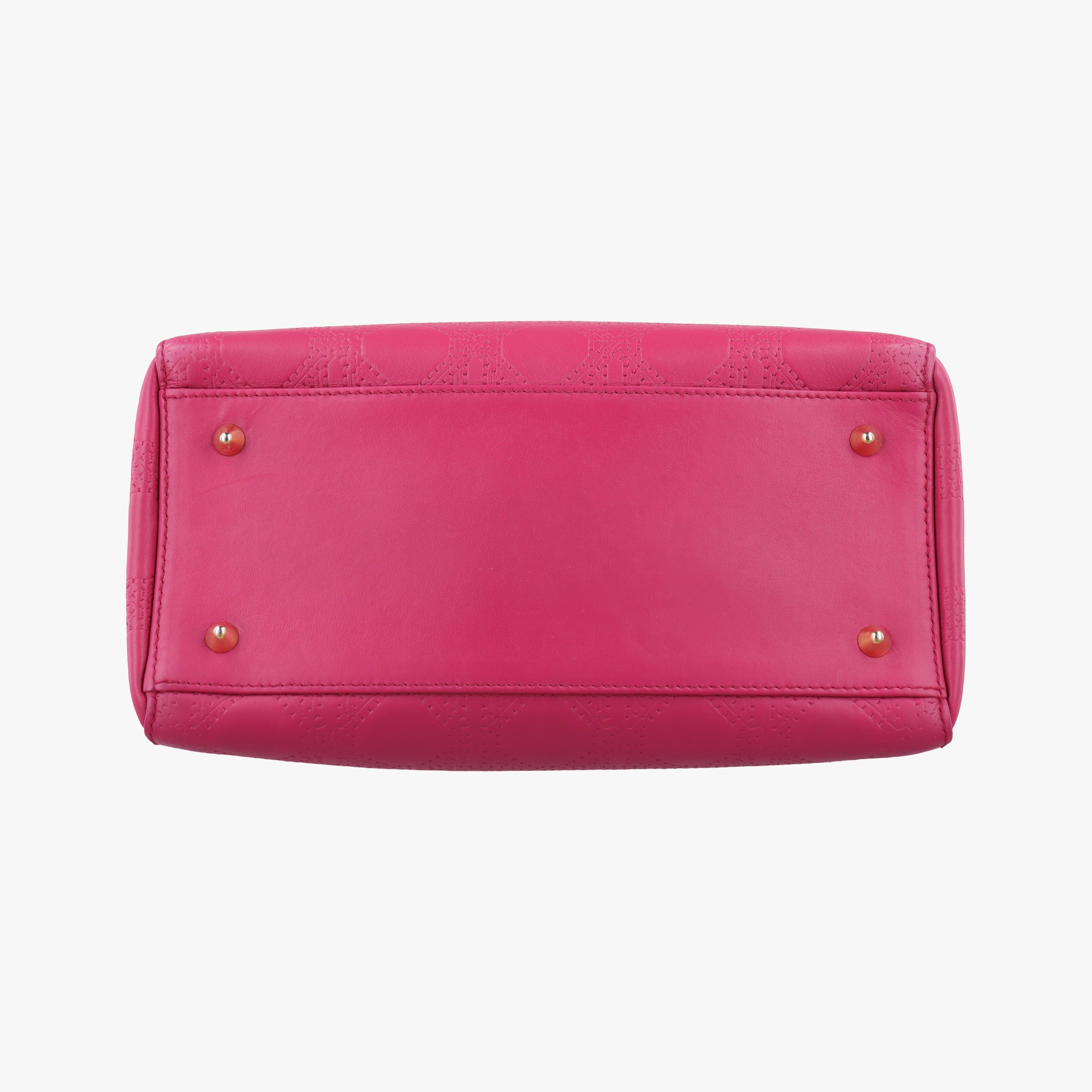 Lady Dior Rose leather 05-MA-1017レディディオール ローズ レッド レザー 05-MA-1017