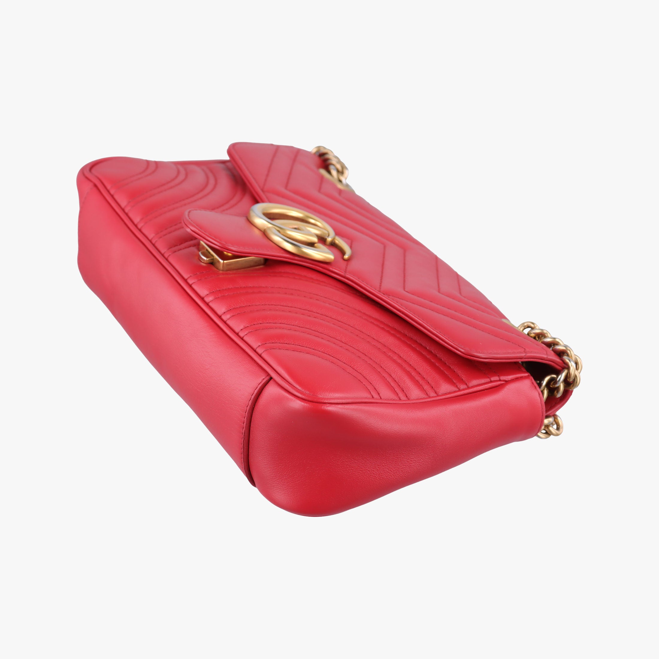 GG Marmont Red Leather 443497 D021852833GGマーモント レッド レザー 443497 D021852833
