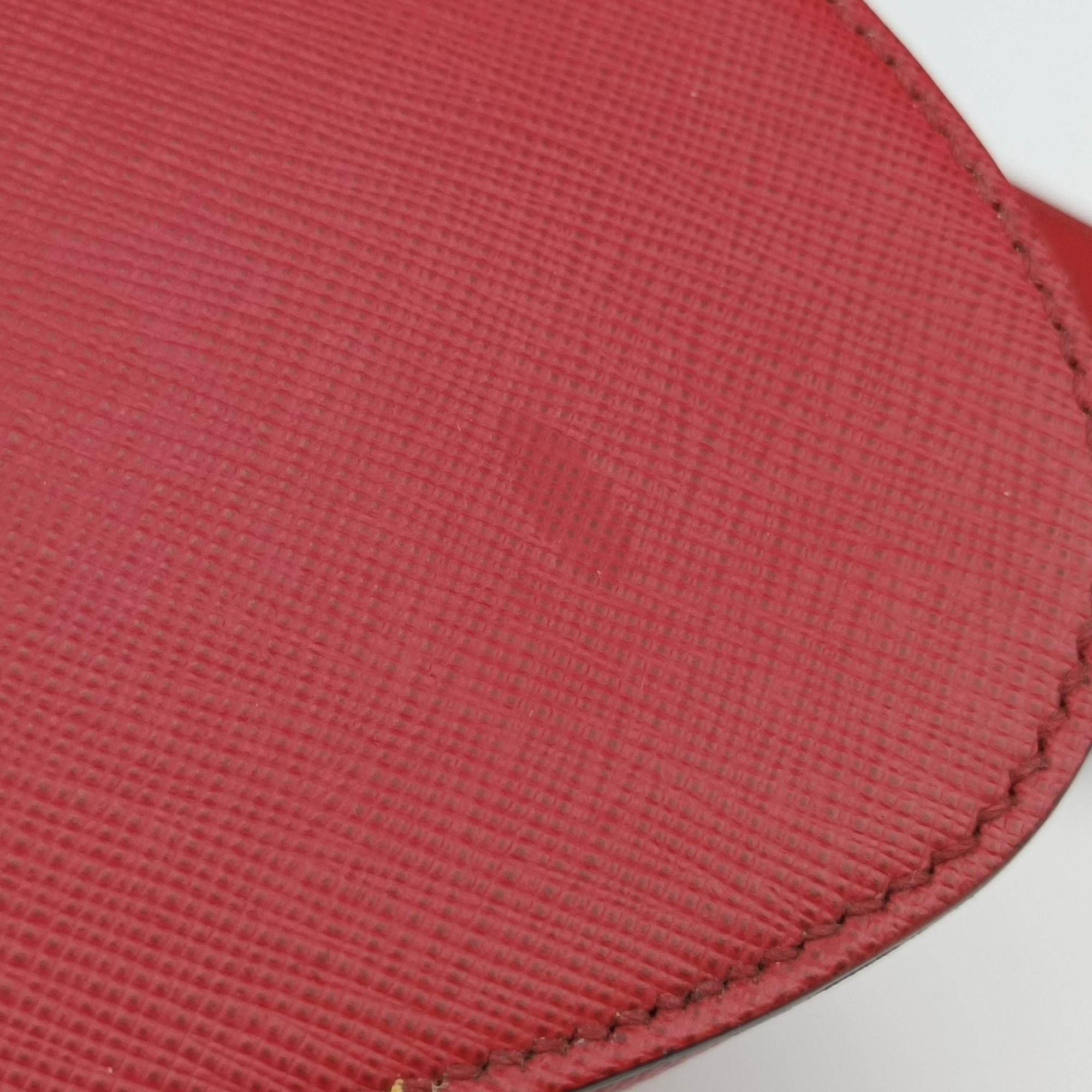 Sidonie Red Saffiano Leather 1BN005 7/Dシドニー レッド サフィアーノレザー 1BN005 7/D