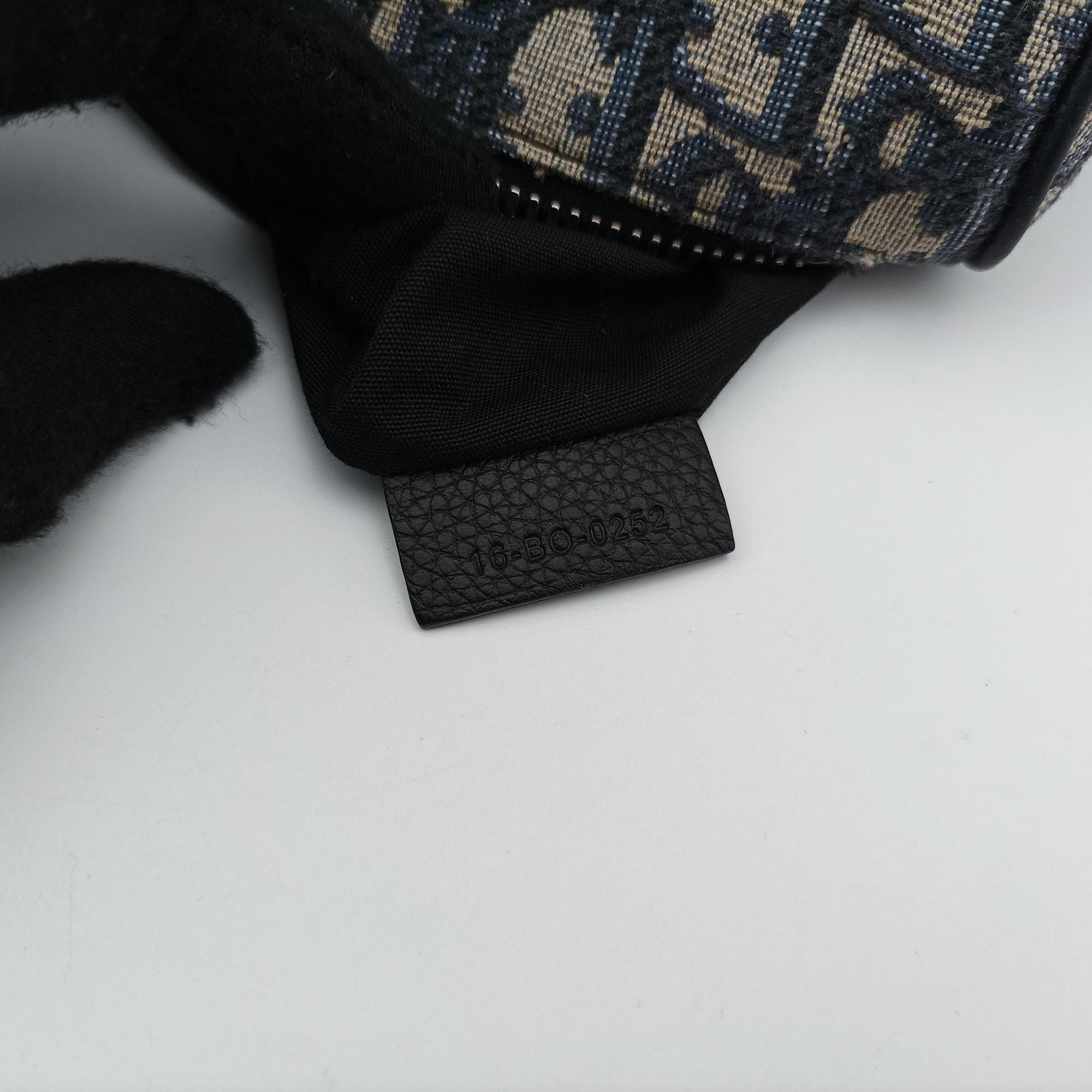 Saddlebags Gray×Navy×Black Jacquard×Leather 16-BO-0252サドルバッグ グレー×ネイビー×ブラック ジャガード×レザー 16-BO-0252