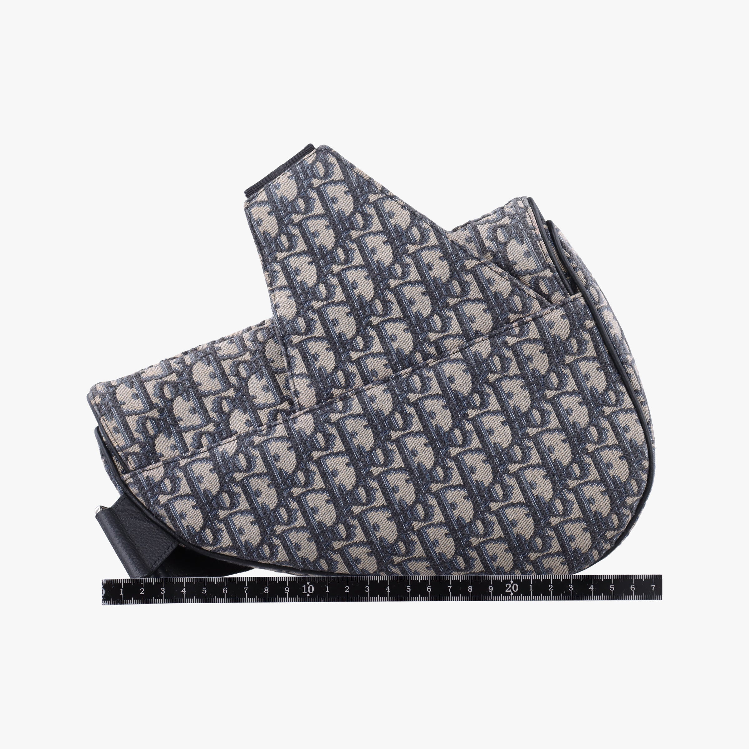 Saddlebags Gray×Navy×Black Jacquard×Leather 16-BO-0252サドルバッグ グレー×ネイビー×ブラック ジャガード×レザー 16-BO-0252