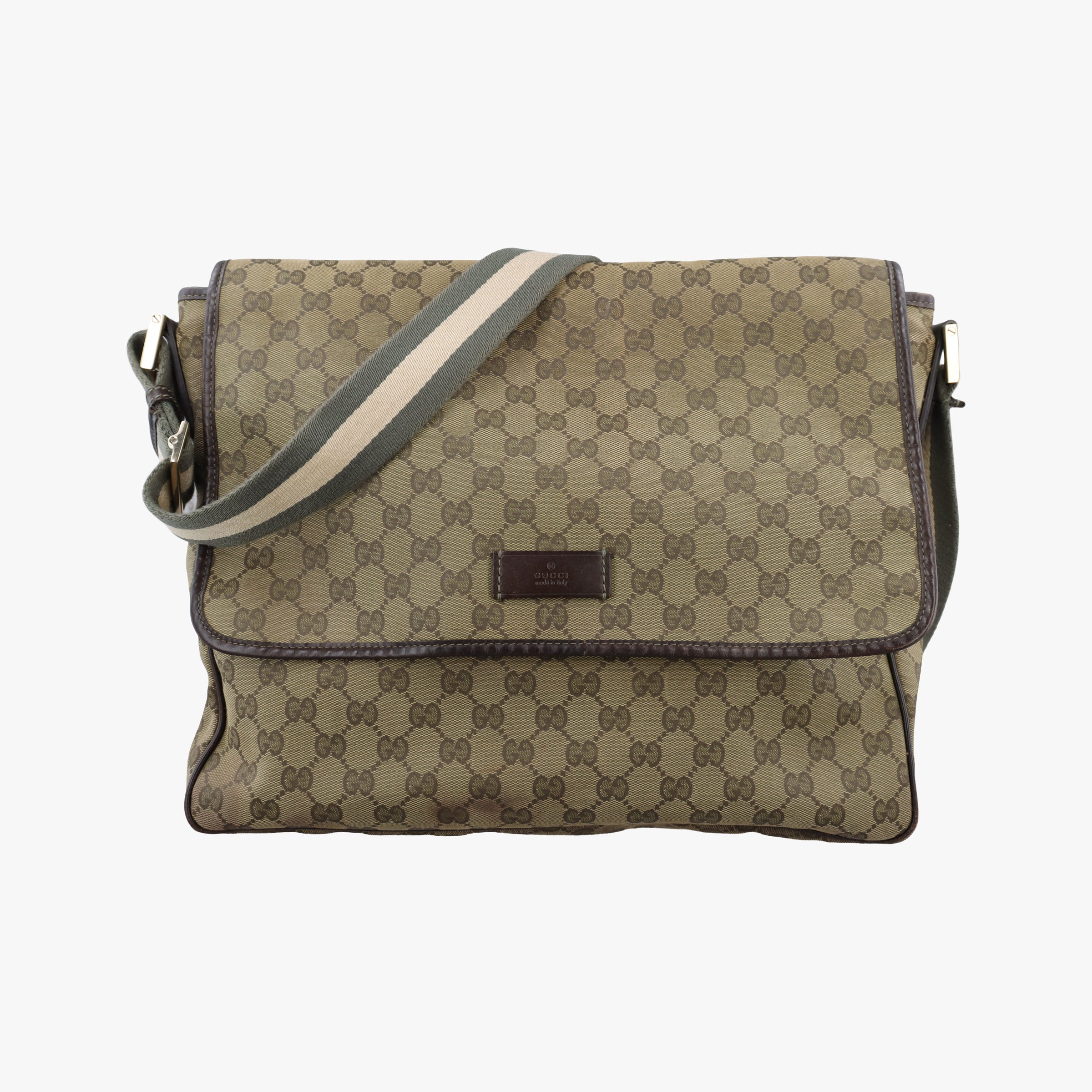 GG Supreme DiaperBag Brown canvas 233052 G8284728GGスプリーム マザーズバッグ ブラウン キャンバス 233052 G8284728