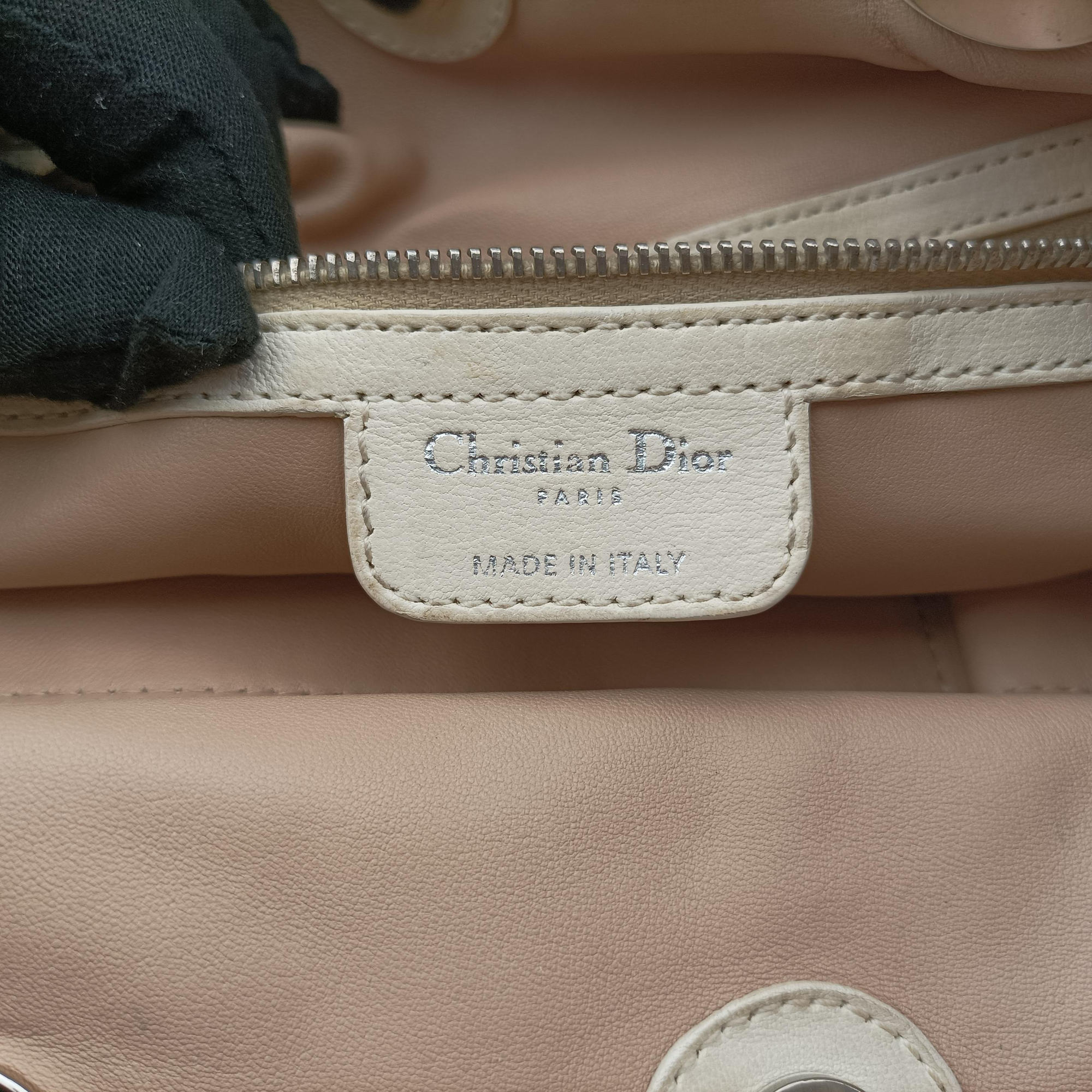 Soft Lady Dior Beige Leather 96-MA-1018レディ ディオール ソフト ベージュ レザー 96-MA-1018