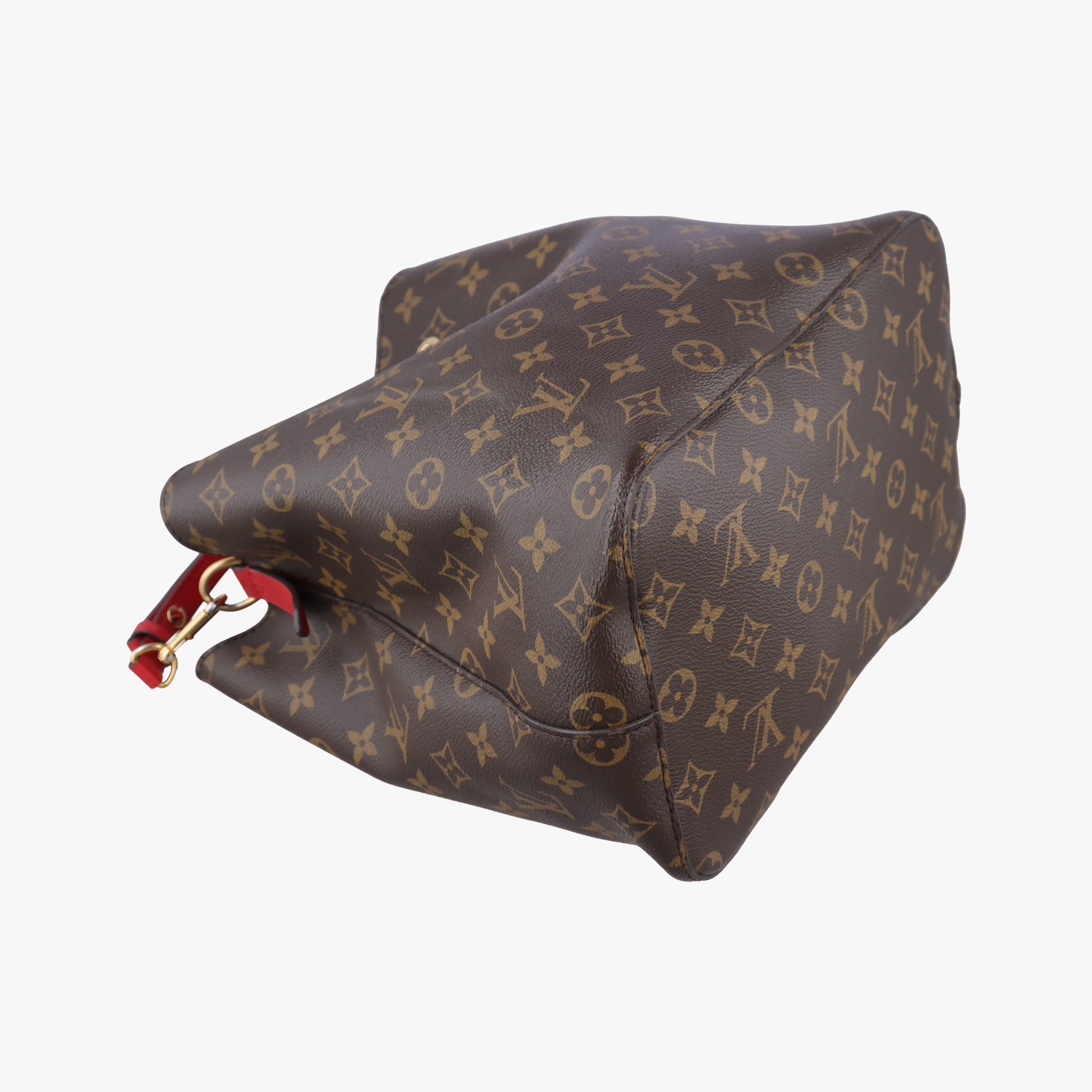 NeoNoe BrownxCoquelicot Monogram CanvasxLeather M44021 NZ0158ネオノエ モノグラム/ブラウンxコクリコ モノグラム キャンバスxレザー M44021 NZ0158