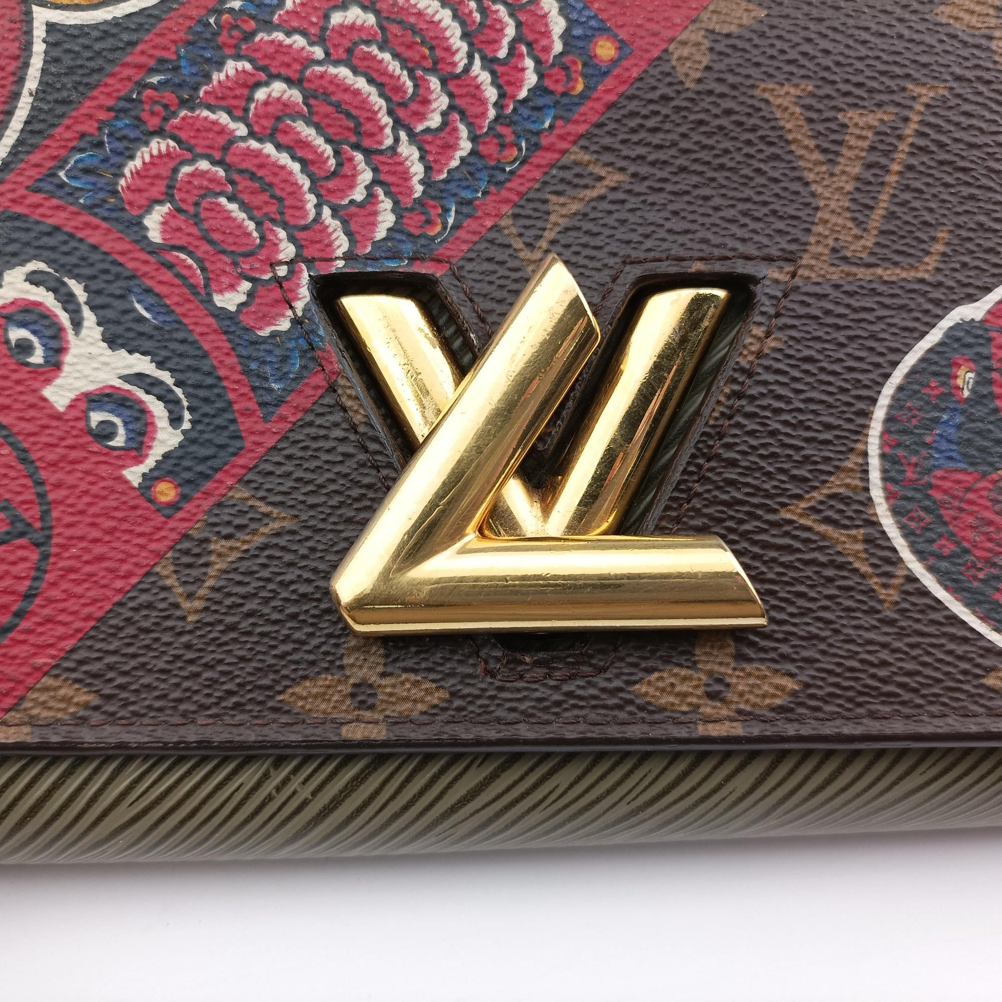 Portefeuille Twist kabuki brown×multicolor Monogram Canvas×Epi M67270 SP3177ポルトフォイユ ツイスト 歌舞伎 モノグラム/ブラウン×マルチカラー モノグラムキャンバス×エピ M67270 SP3177