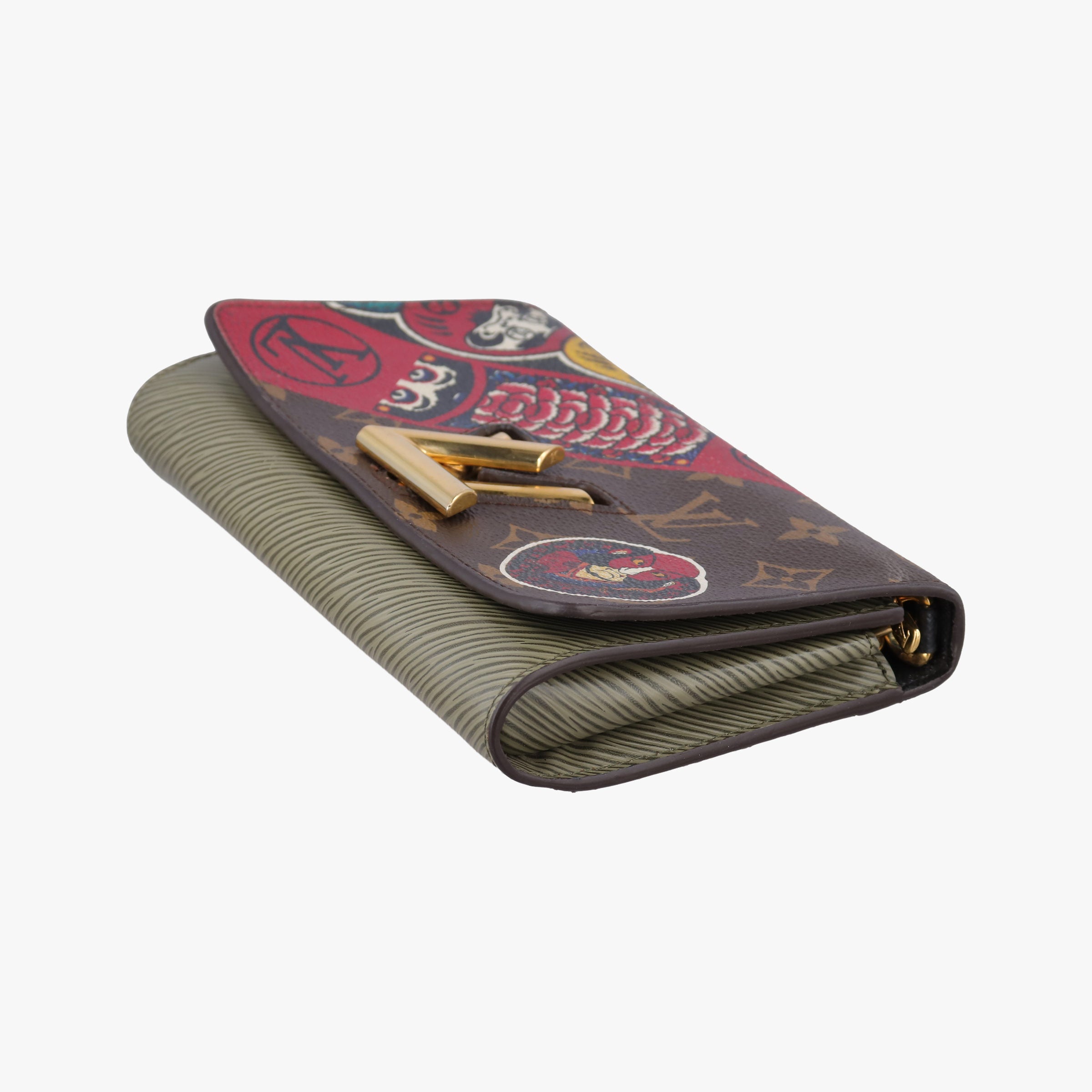 Portefeuille Twist kabuki brown×multicolor Monogram Canvas×Epi M67270 SP3177ポルトフォイユ ツイスト 歌舞伎 モノグラム/ブラウン×マルチカラー モノグラムキャンバス×エピ M67270 SP3177