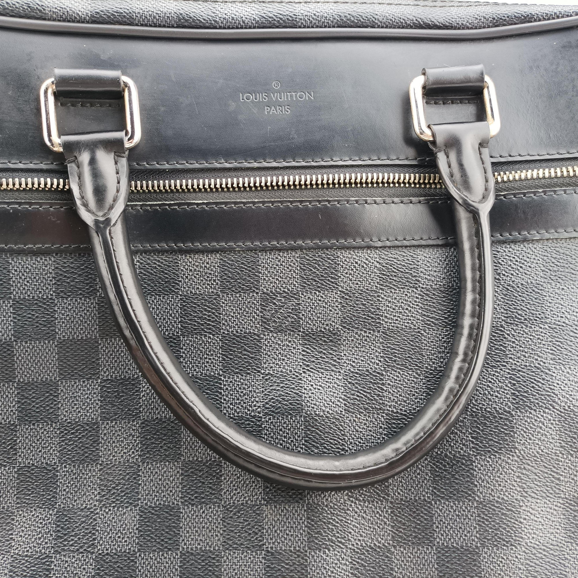 Overnight Black×Navy Damier Graphite N41004 FL0165オーバーナイト ブラック×ネイビー ダミエ グラフィット N41004 FL0165