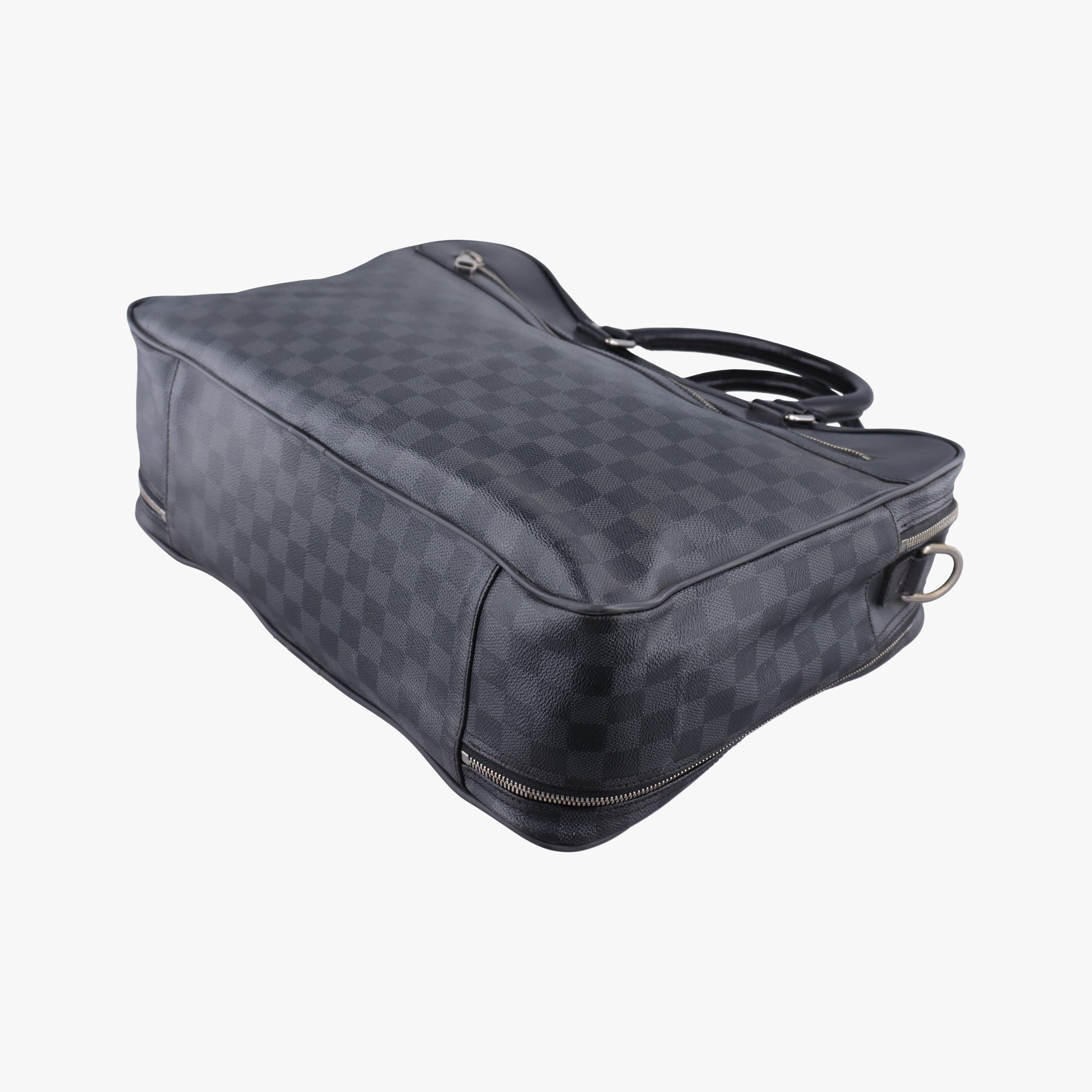 Overnight Black×Navy Damier Graphite N41004 FL0165オーバーナイト ブラック×ネイビー ダミエ グラフィット N41004 FL0165