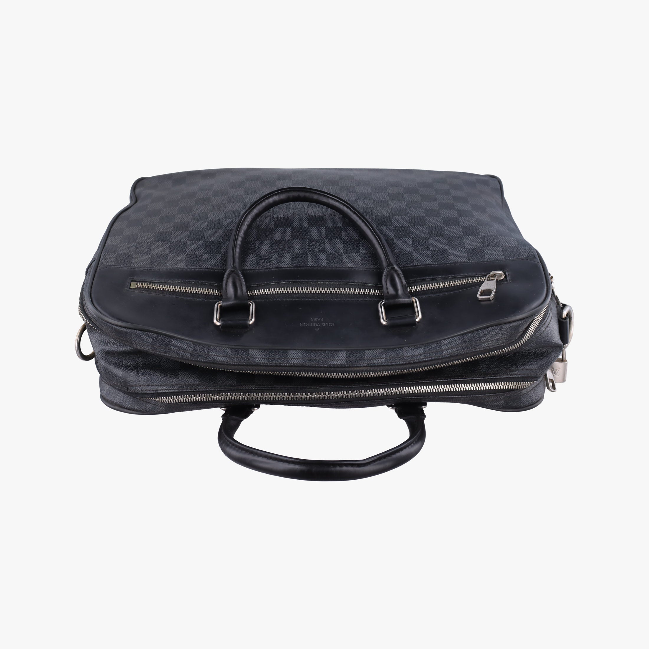 Overnight Black×Navy Damier Graphite N41004 FL0165オーバーナイト ブラック×ネイビー ダミエ グラフィット N41004 FL0165