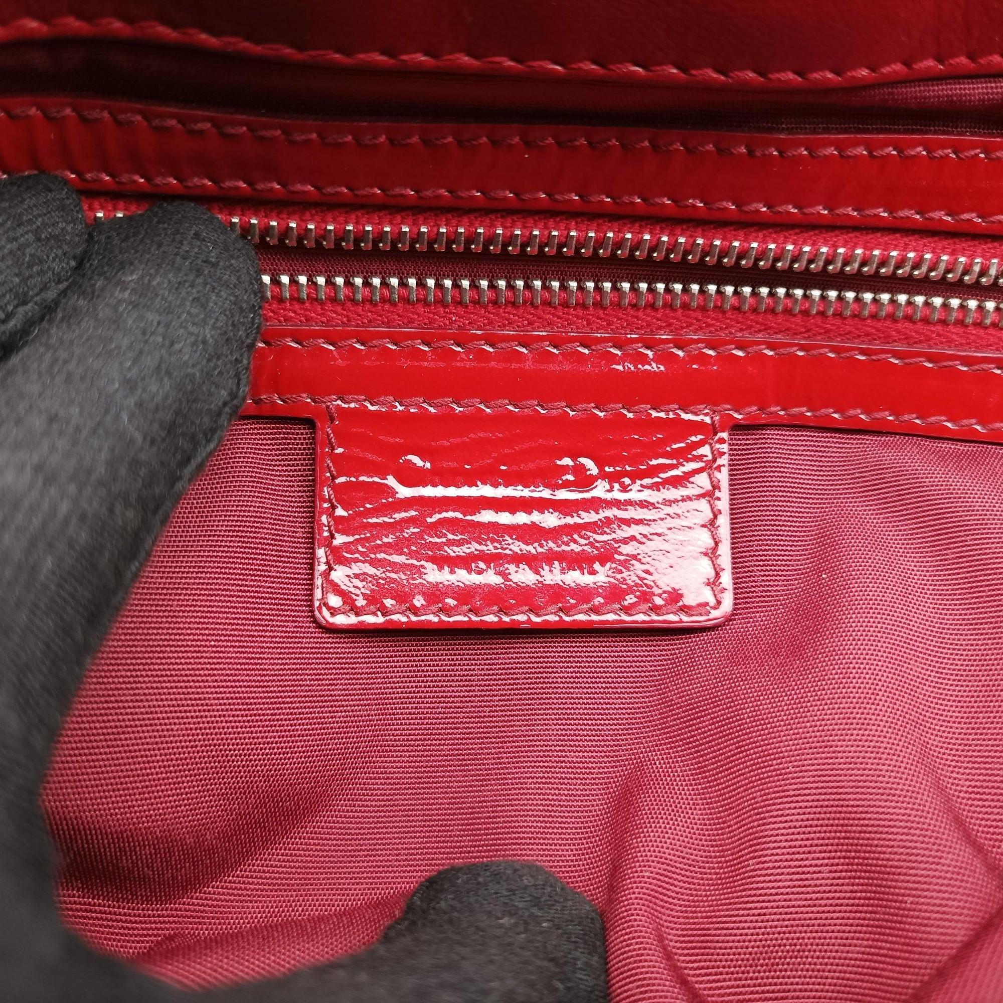 Miss Dior New Rock Cannage Stitch Red Patent Leather 05-BO-1110ミス ディオール ニューロック カナージュ ステッチ レッド パテント 05-BO-1110