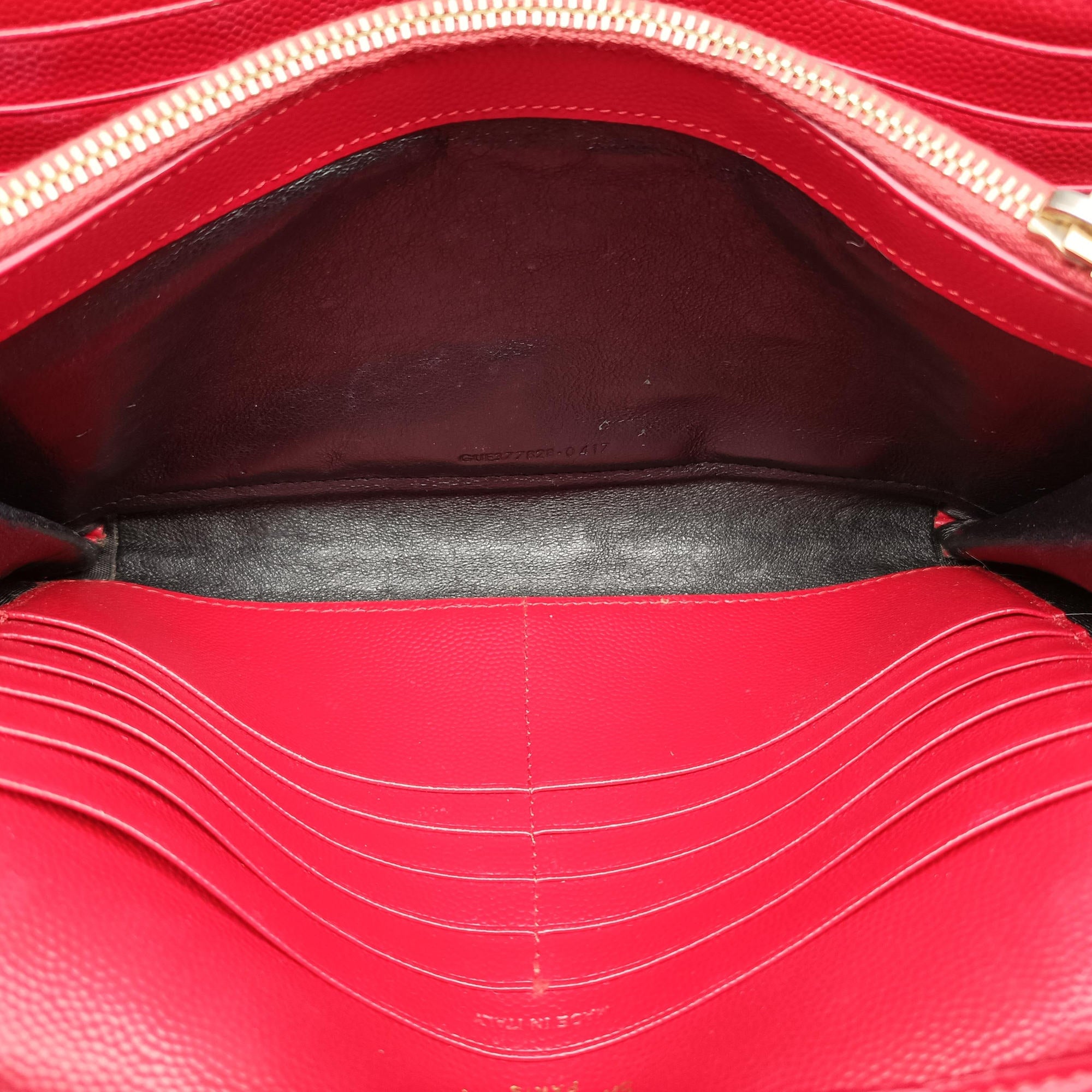 Cassandre Red Caviar Leather 377828 GUE377828.0417カサンドル レッド キャビアレザー 377828 GUE377828.0417