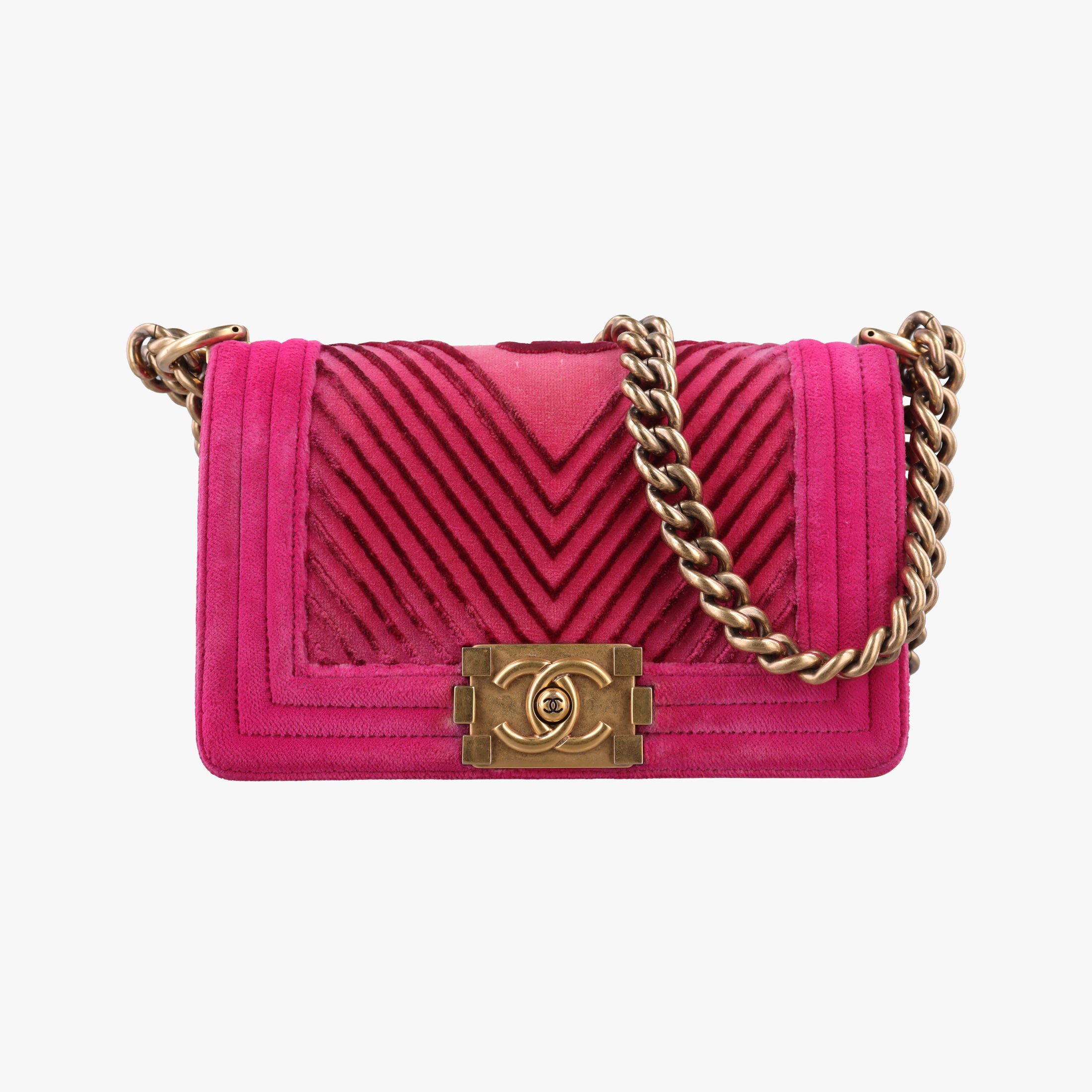 BOY CHANEL Pink velour A67085 24512994ボーイシャネル ピンク ベロア A67085 24512994