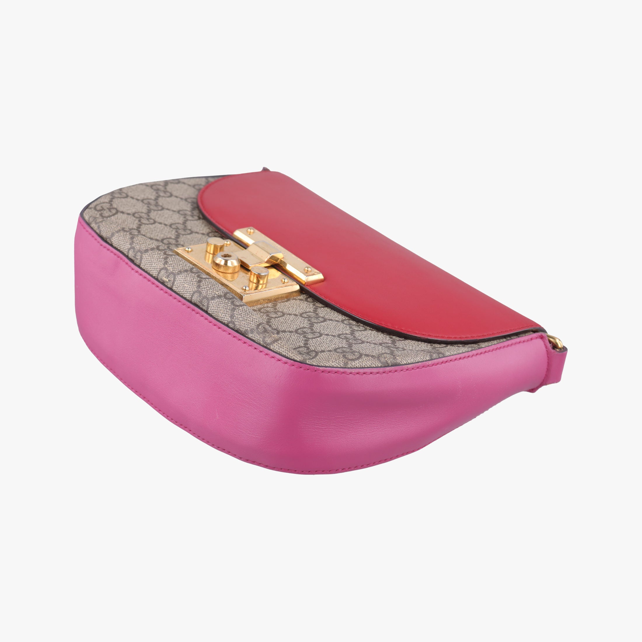 GG Supreme Padlock Beige×Red×Multicolour PVC coated canvas×Leather 453189 A021069765GG スプリーム パドロック ベージュ×レッド×マルチカラー PVCコーティングキャンバス×レザー 453189 A021069765