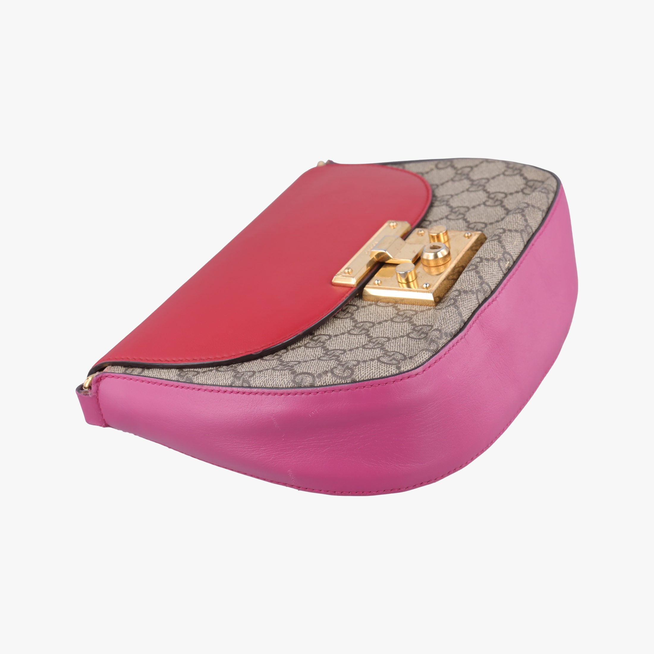 GG Supreme Padlock Beige×Red×Multicolour PVC coated canvas×Leather 453189 A021069765GG スプリーム パドロック ベージュ×レッド×マルチカラー PVCコーティングキャンバス×レザー 453189 A021069765