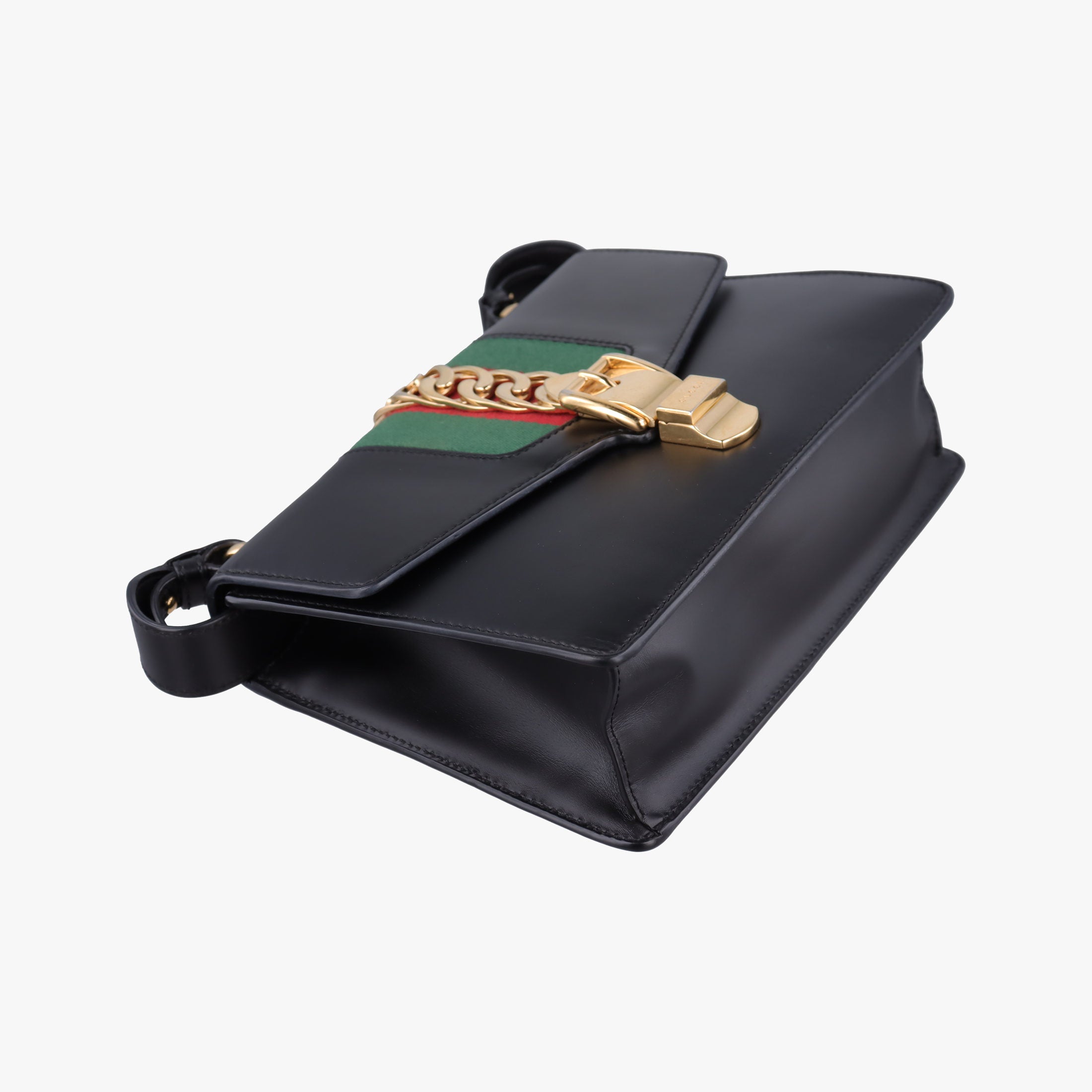 Sylvie Black Leather 421882 H021404700シルヴィ ブラック レザー 421882 H021404700