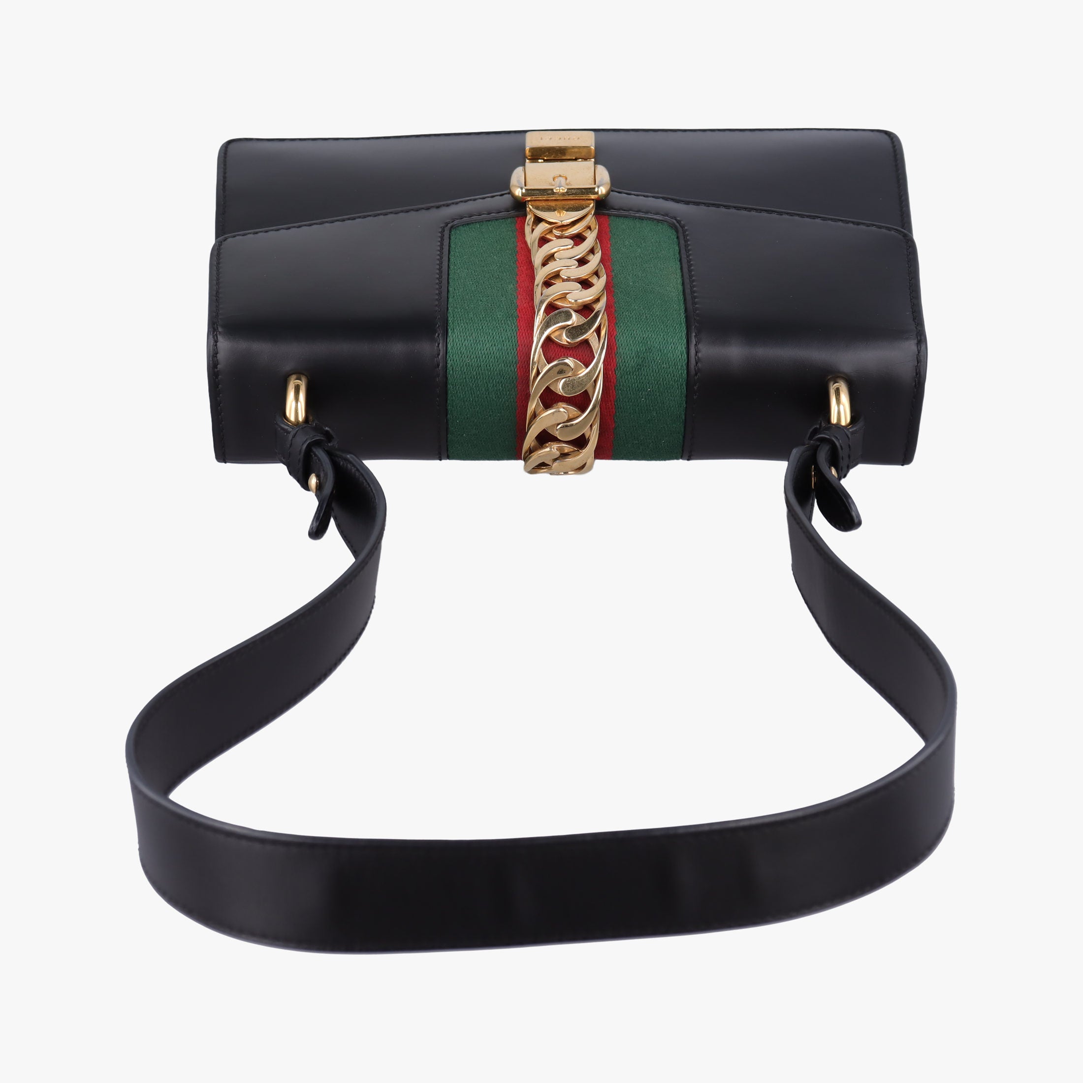Sylvie Black Leather 421882 H021404700シルヴィ ブラック レザー 421882 H021404700