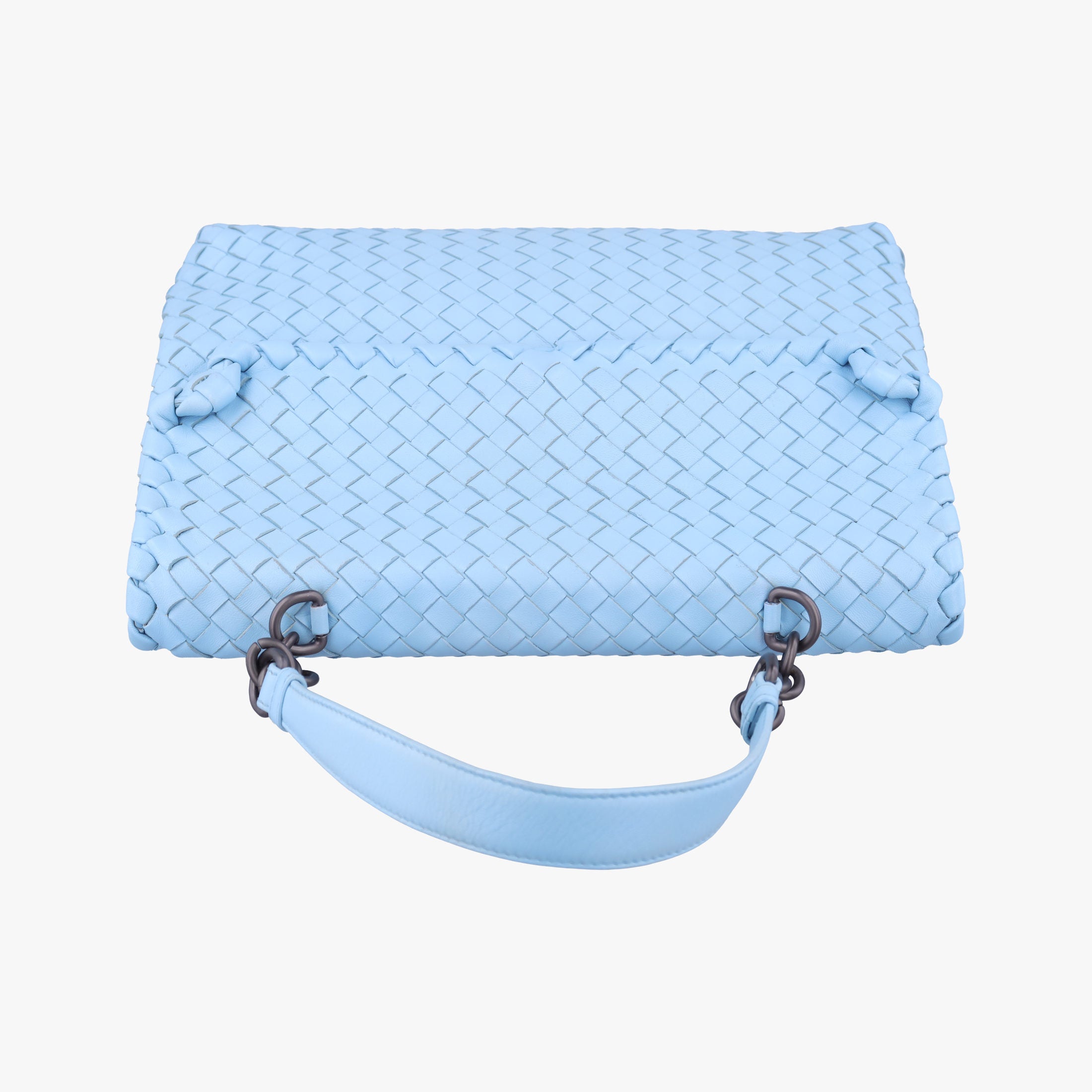 Intrecciato Olimpia Blue lambskin B03387877Bイントレチャート オリンピア ブルー ラムスキン B03387877B