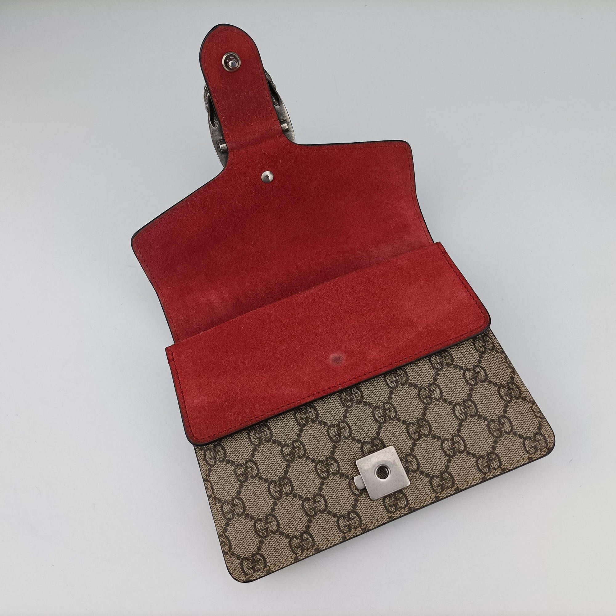 Dionysus beige×red PVC coated canvas×suede 421970 B026627008ディオニュソス ベージュ×レッド PVCコーティングキャンバス×スエード 421970 B026627008