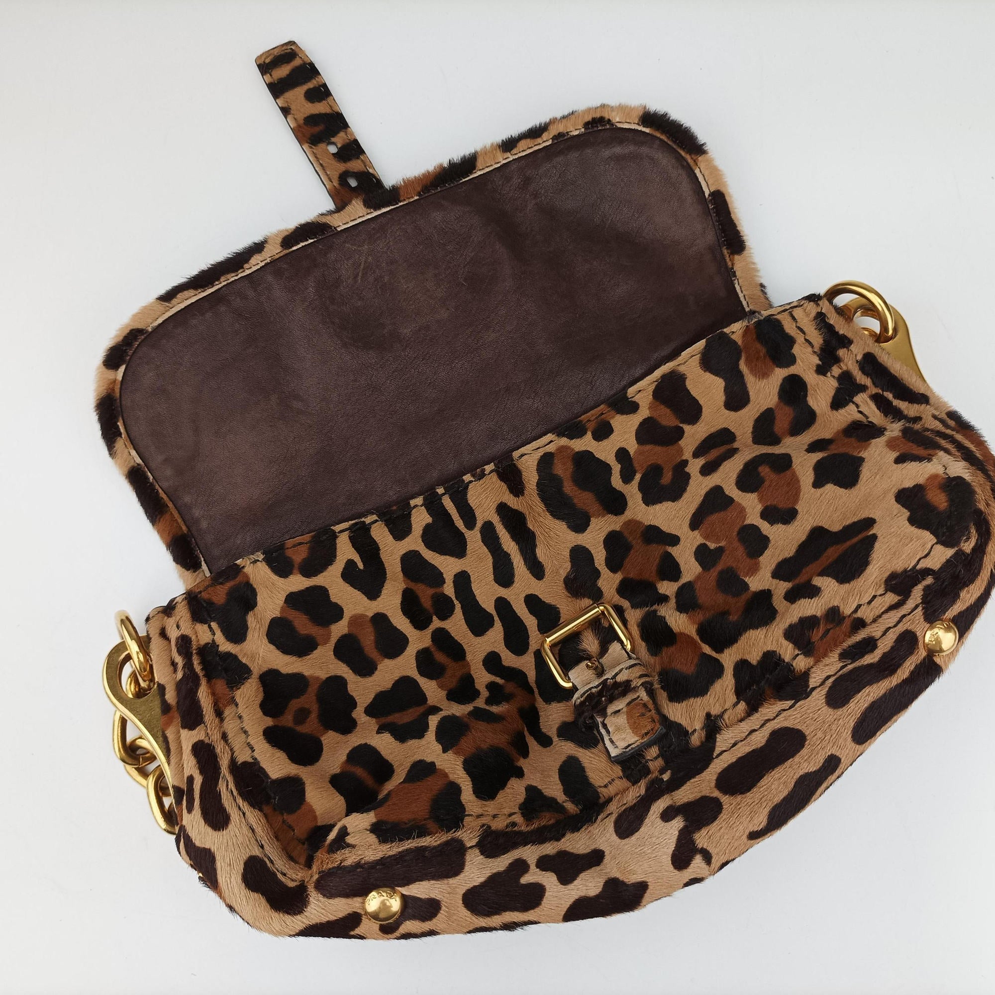 Leopard Print Brown×Multicolour ponyhair 123レオパード プリント ブラウン×マルチカラー ハラコ 123