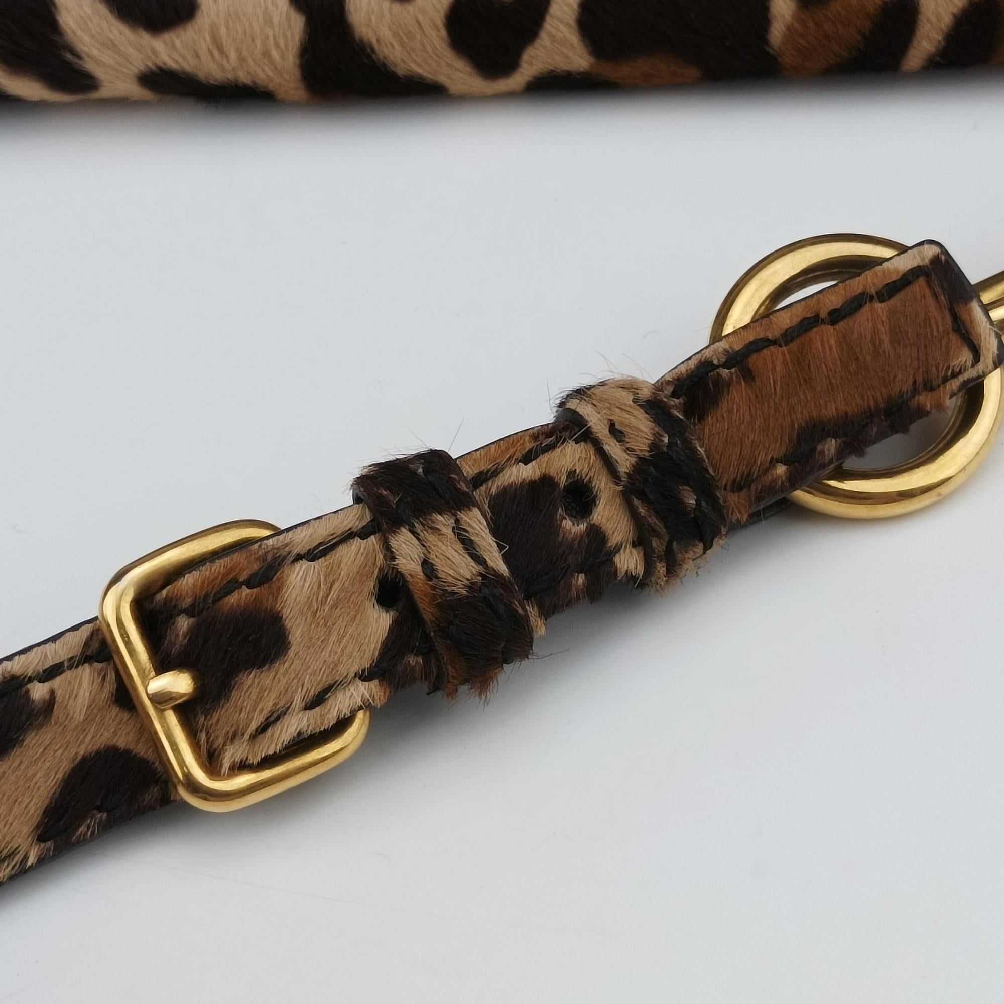 Leopard Print Brown×Multicolour ponyhair 123レオパード プリント ブラウン×マルチカラー ハラコ 123