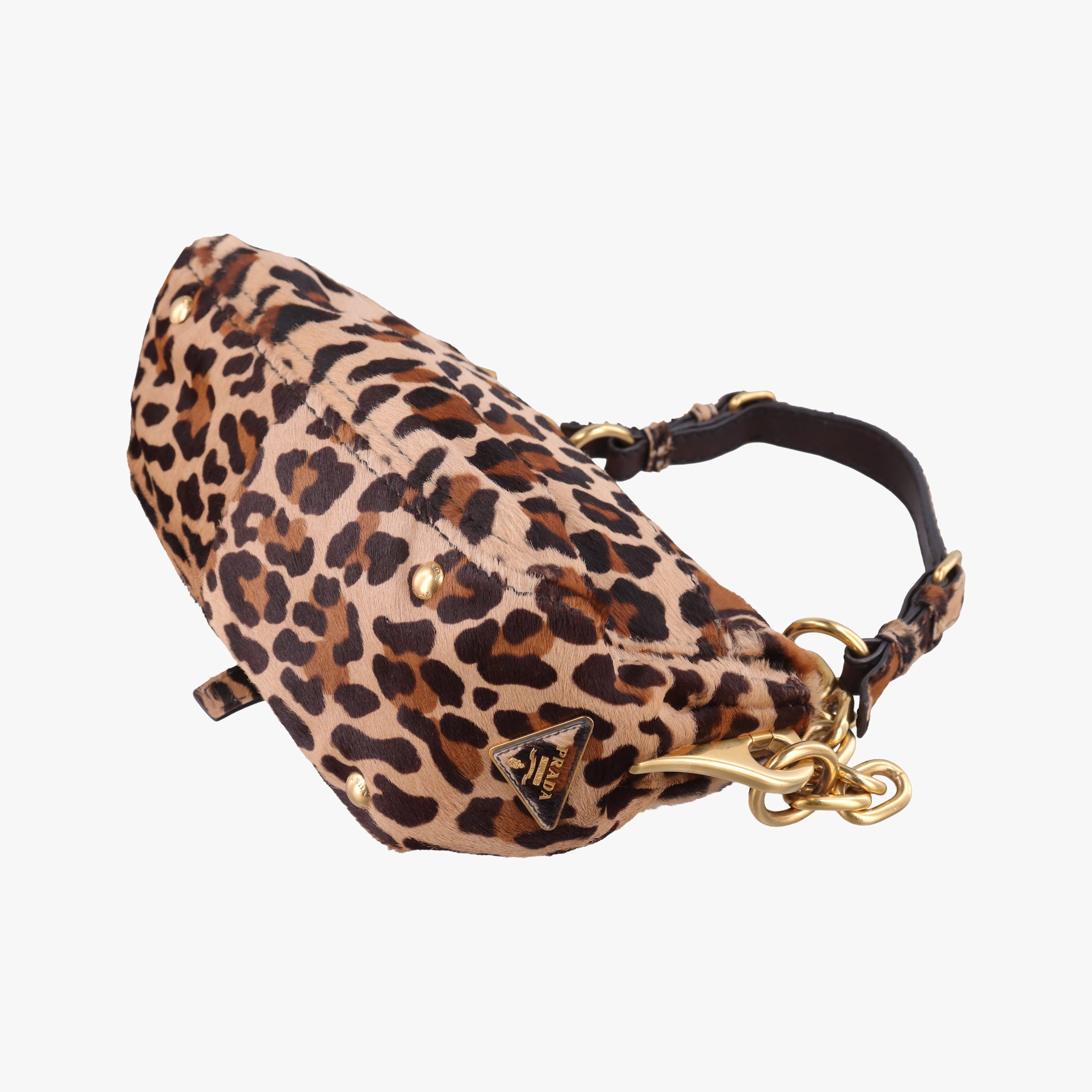 Leopard Print Brown×Multicolour ponyhair 123レオパード プリント ブラウン×マルチカラー ハラコ 123