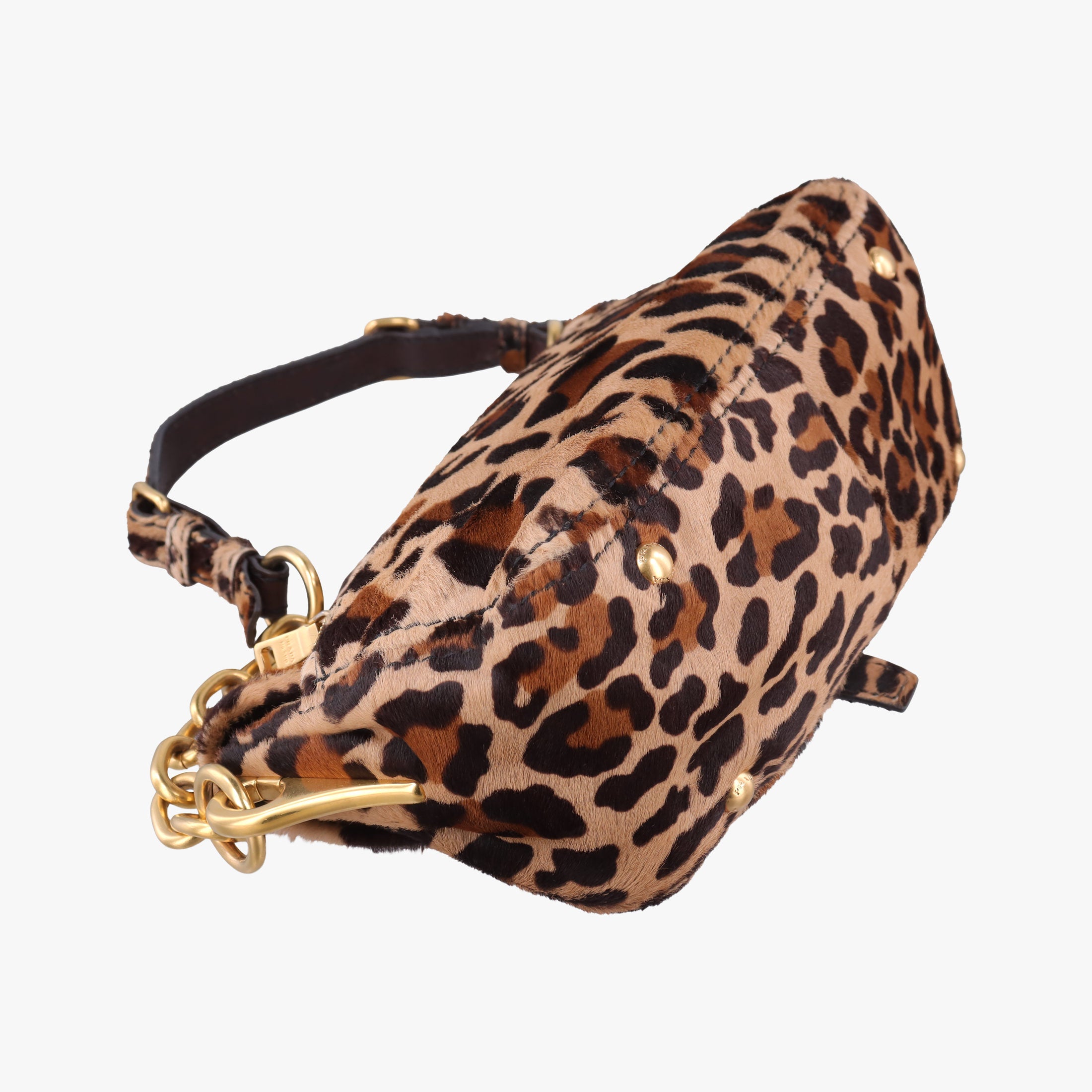 Leopard Print Brown×Multicolour ponyhair 123レオパード プリント ブラウン×マルチカラー ハラコ 123