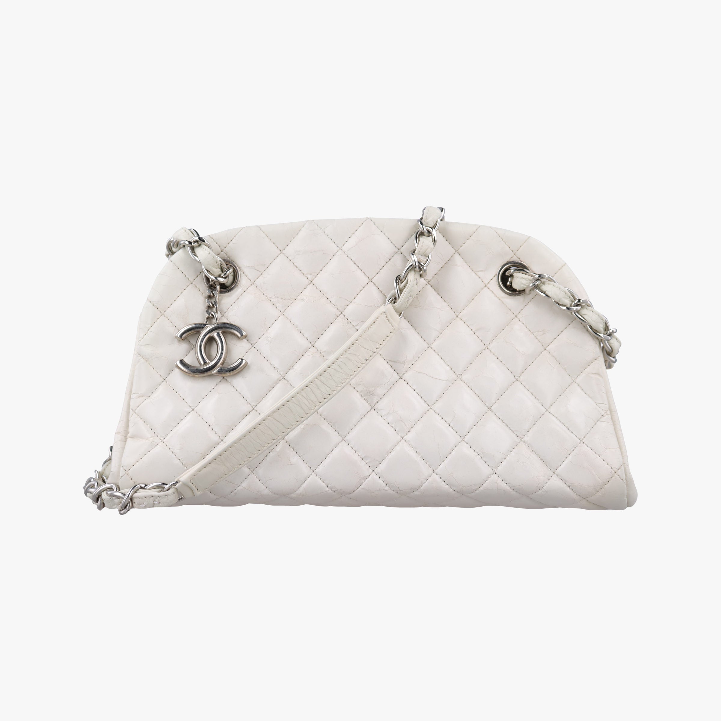 Mademoiselle Bowling White Leather A66868 15744670マドモアゼル ボーリング ホワイト レザー A66868 15744670