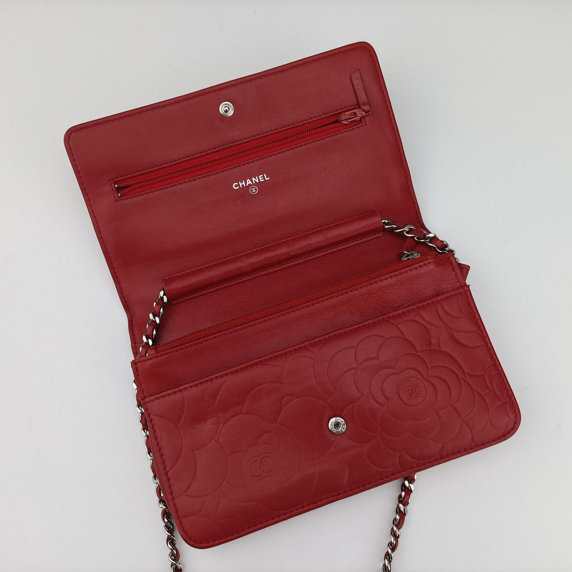camellia Red lambskin A47421 15120760カメリア レッド ラムスキン A47421 15120760