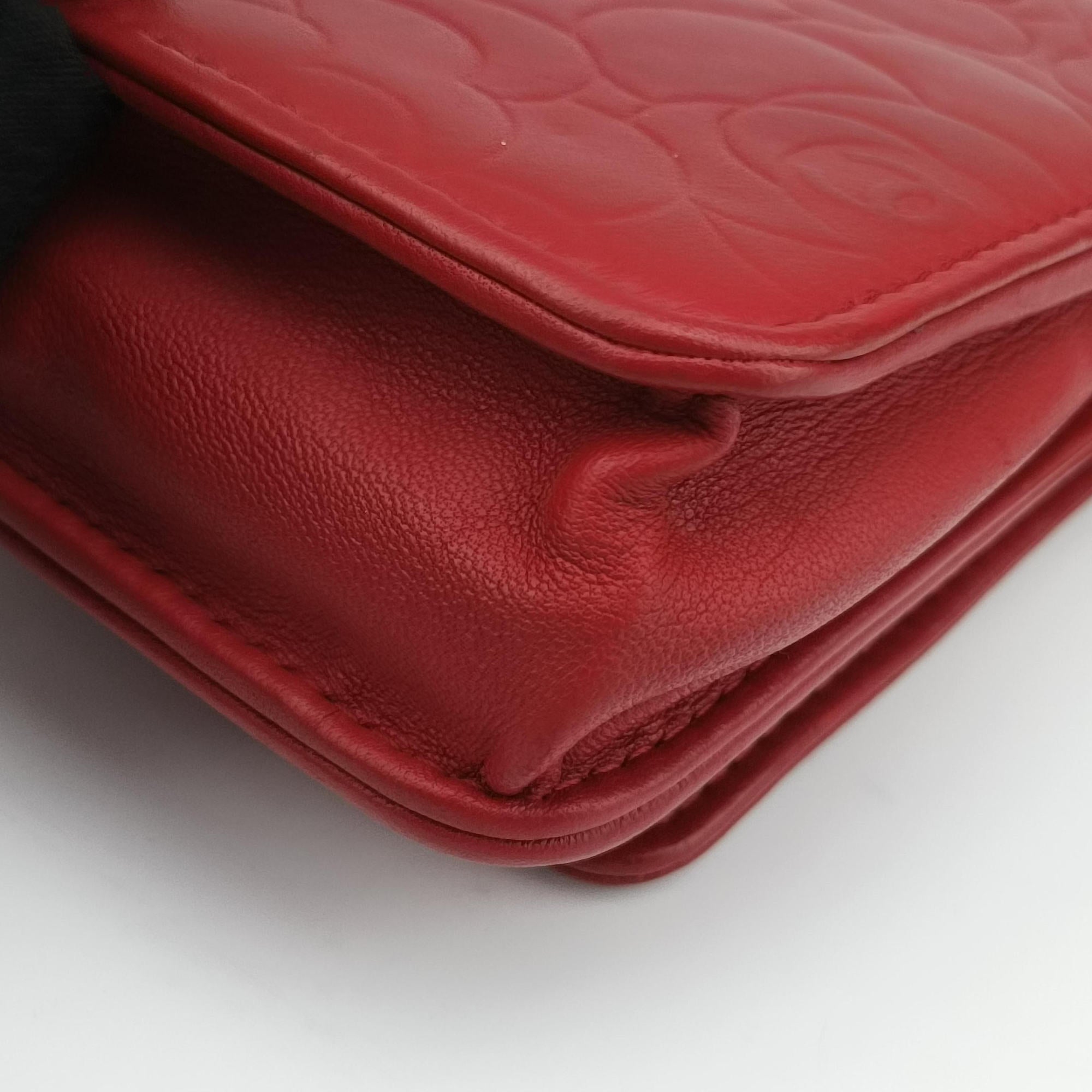 camellia Red lambskin A47421 15120760カメリア レッド ラムスキン A47421 15120760