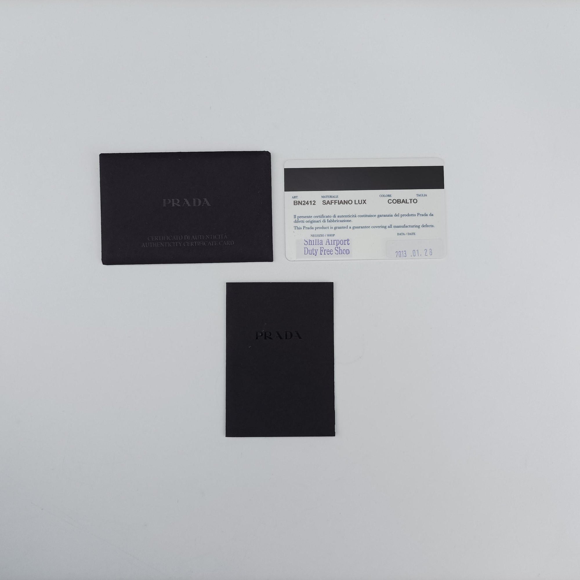 Promenade Blue SAFFIANO Leather BN2538 14 IVプロムナード ブルー サフィアーノレザー BN2538 14 IV