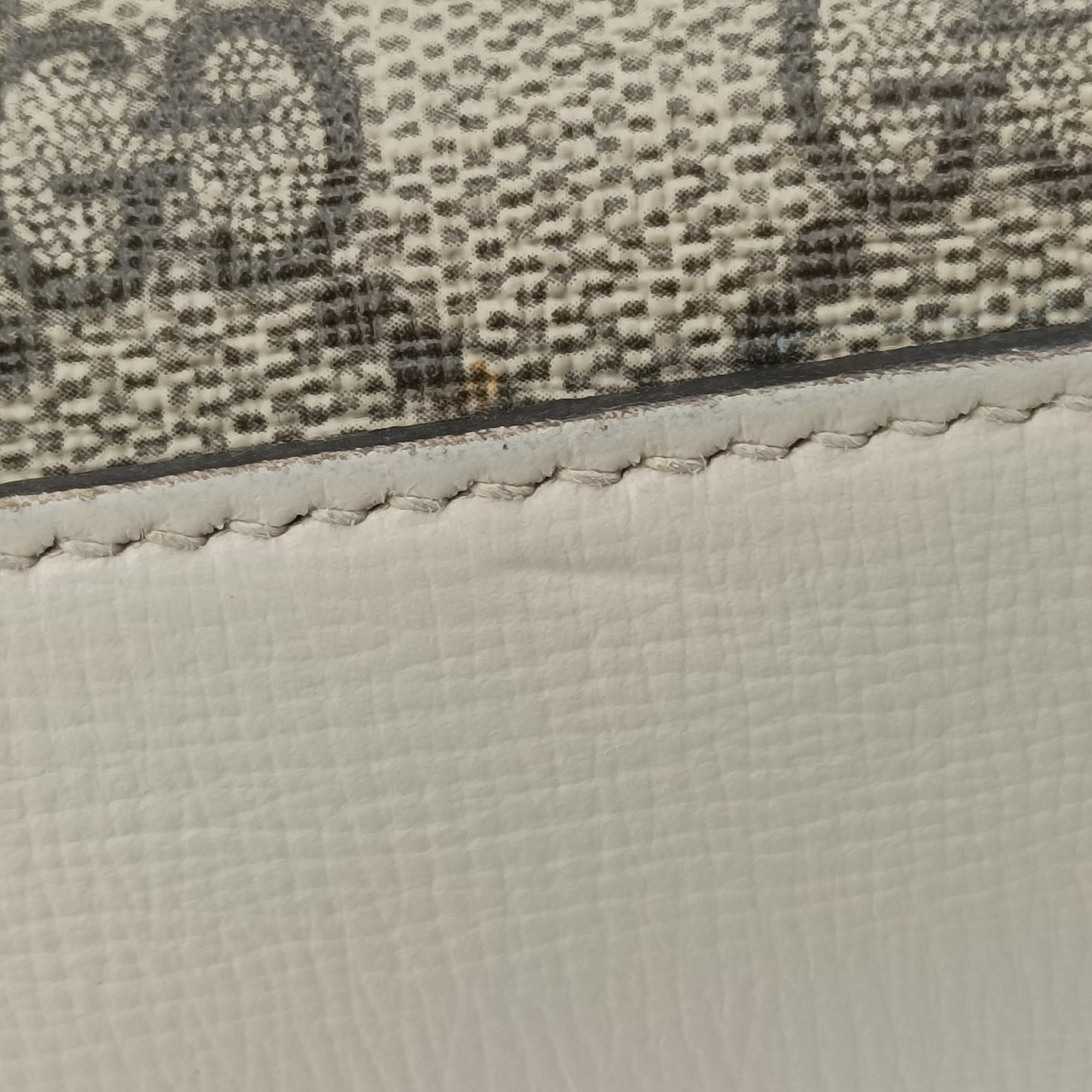 Horsebit 1955 beige×white PVC coated canvas×Leather 645454 G035414152ホースビット 1955 ベージュ×ホワイト PVCコーティングキャンバス×レザー 645454 G035414152