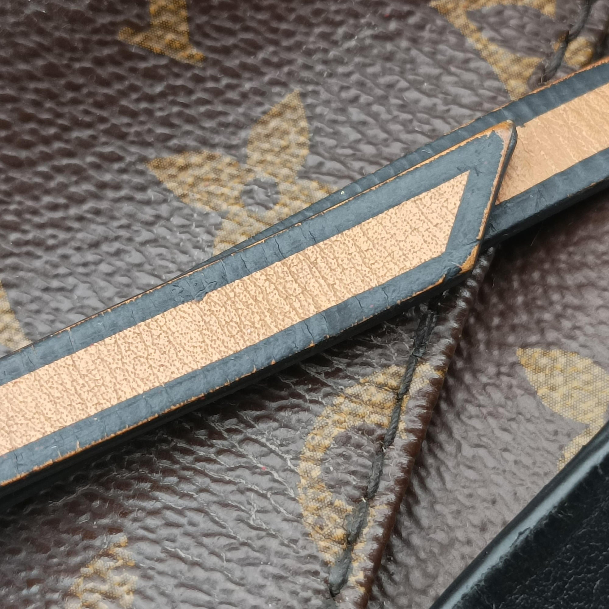 TUILERIES tote Brown×Noir×Red Monogram Canvas ácalf leather M41454 FL3177テュイルリートート モノグラム/ブラウン×ノワール×レッド モノグラムキャンバス×カーフレザー M41454 FL3177