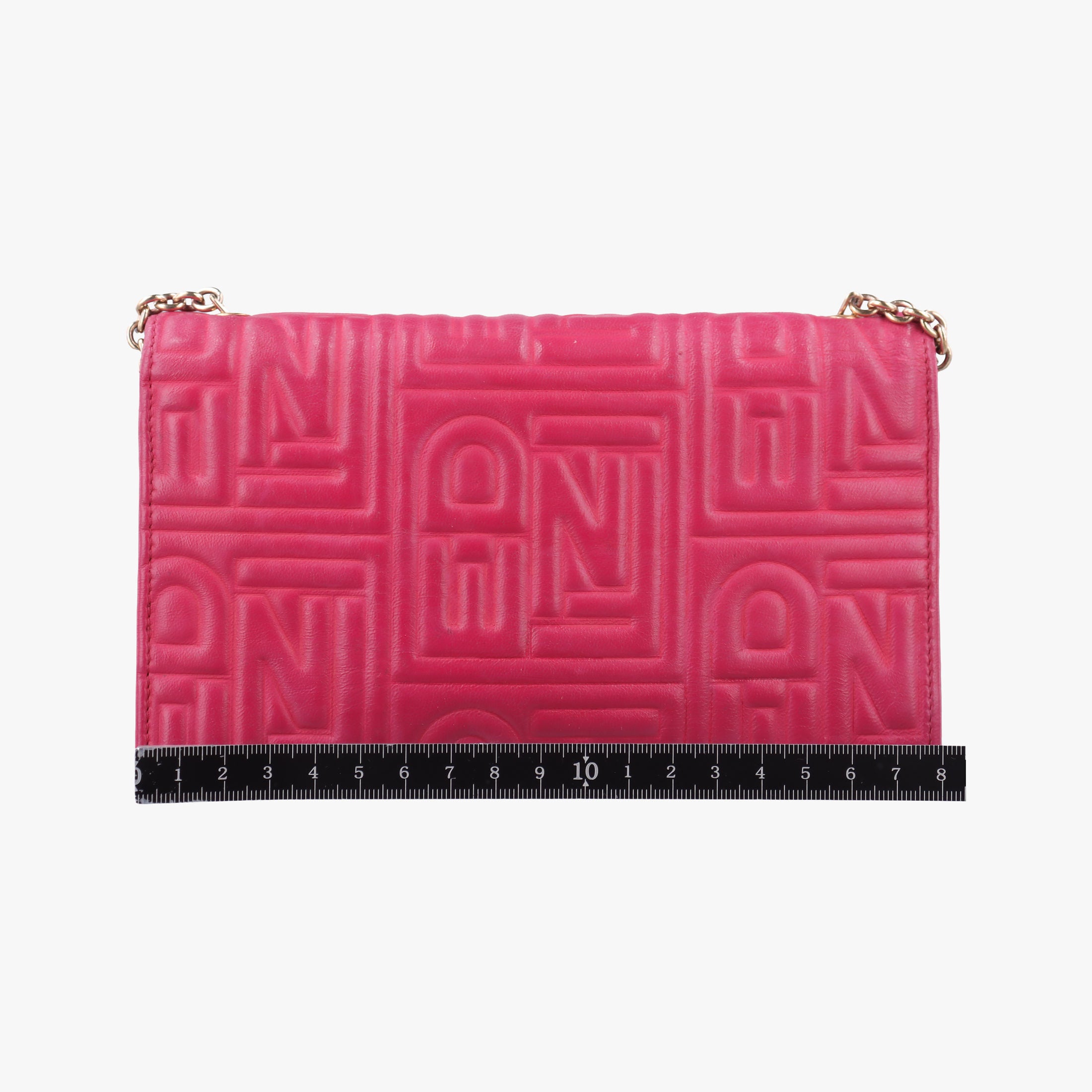 Logo Embossed Rose Leather 8M0219 2401.8M0219-YMY-089ロゴ エンボス ローズ レッド レザー 8M0219 2401.8M0219-YMY-089