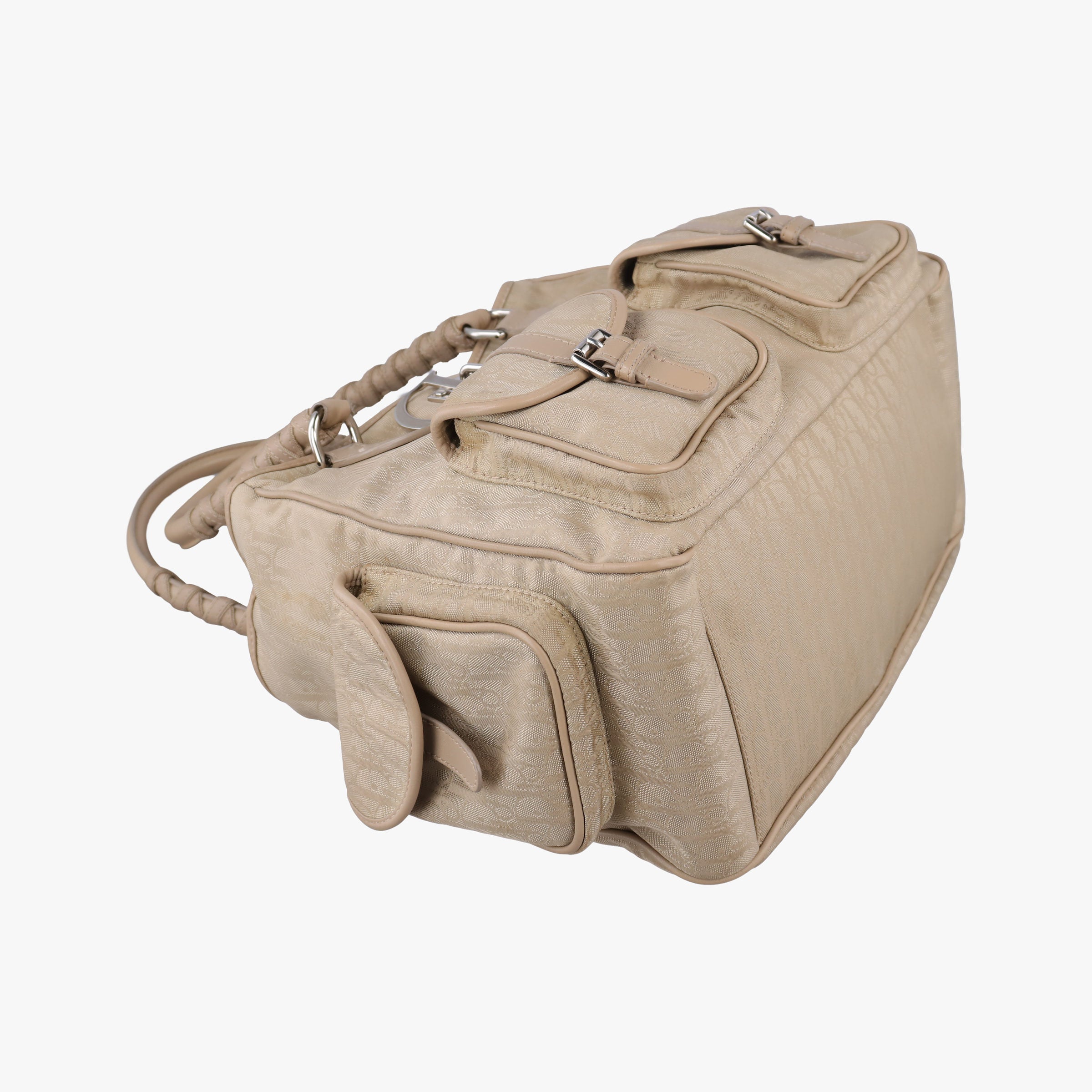 Lovely Trotter khaki Cotton Canvas × Leather 14-BO-0047ラブリー トロッター カーキ コットンキャンバス ×レザー 14-BO-0047