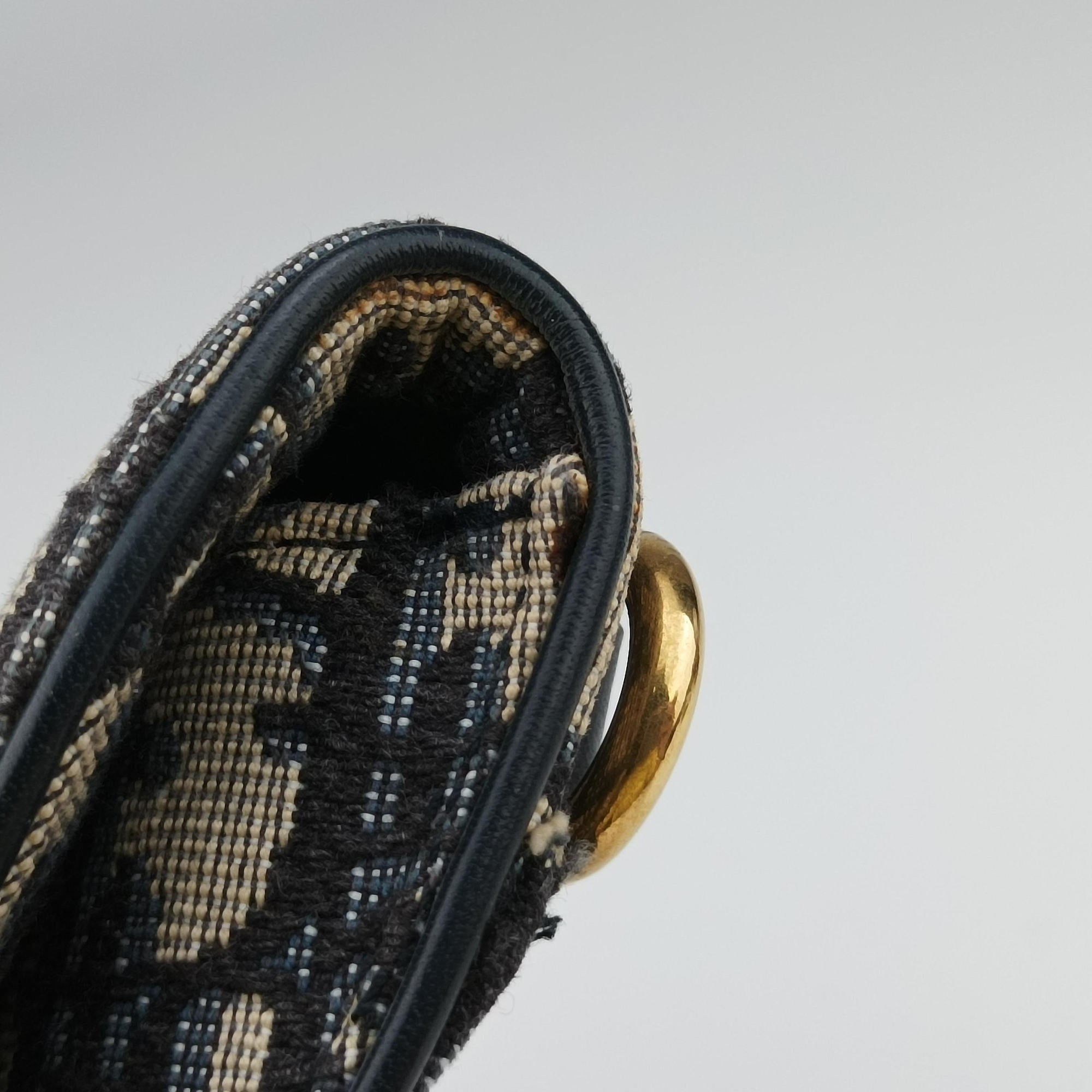 Saddle Navy×Grey Jacquard×Leather 50-MA-0159サドル ネイビー×グレー ジャガード×レザー 50-MA-0159