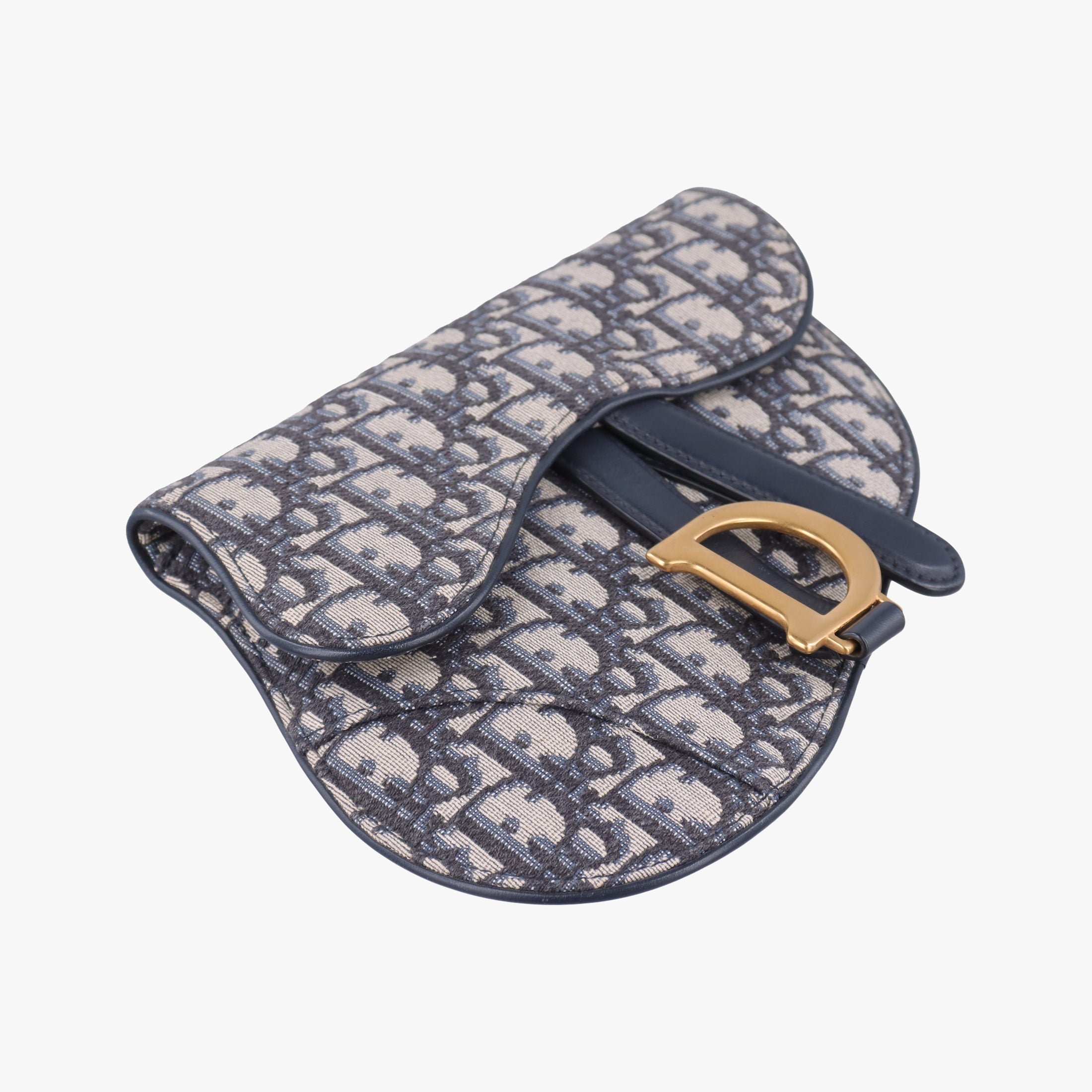 Saddle Navy×Grey Jacquard×Leather 50-MA-0159サドル ネイビー×グレー ジャガード×レザー 50-MA-0159