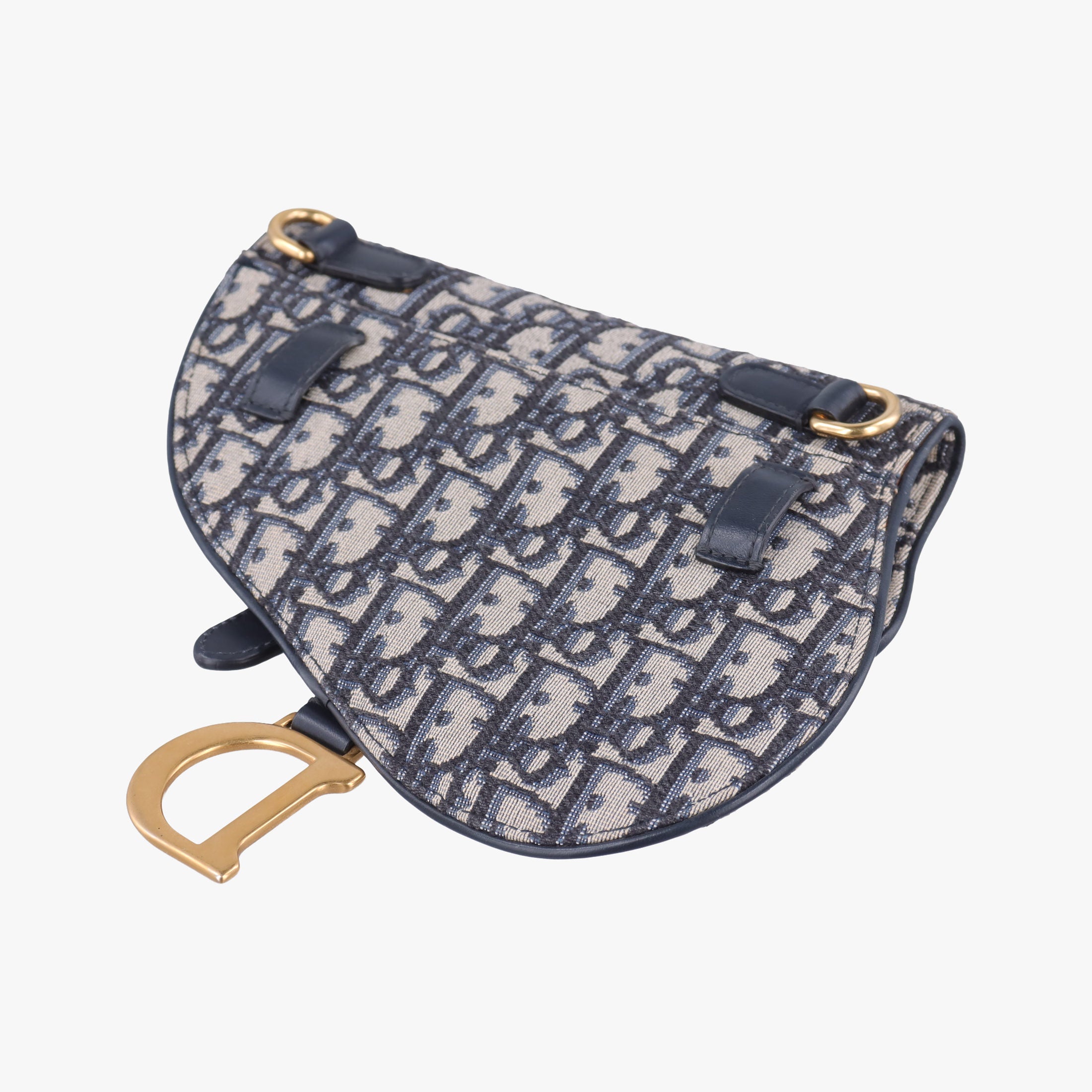 Saddle Navy×Grey Jacquard×Leather 50-MA-0159サドル ネイビー×グレー ジャガード×レザー 50-MA-0159
