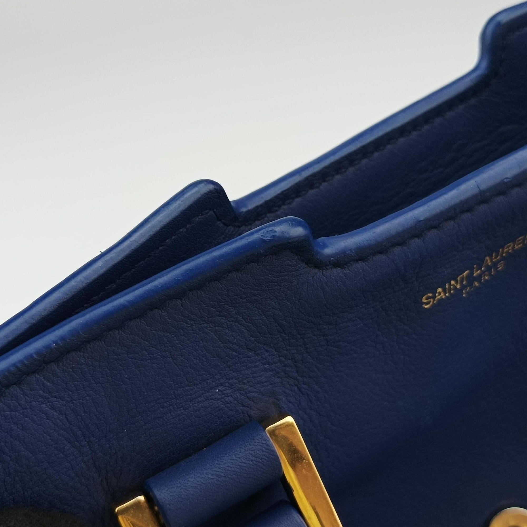 Y Ligne Petit Cabas Blue Leather 311210 311210.001998Yライン プチカバス ブルー レザー 311210 311210.001998