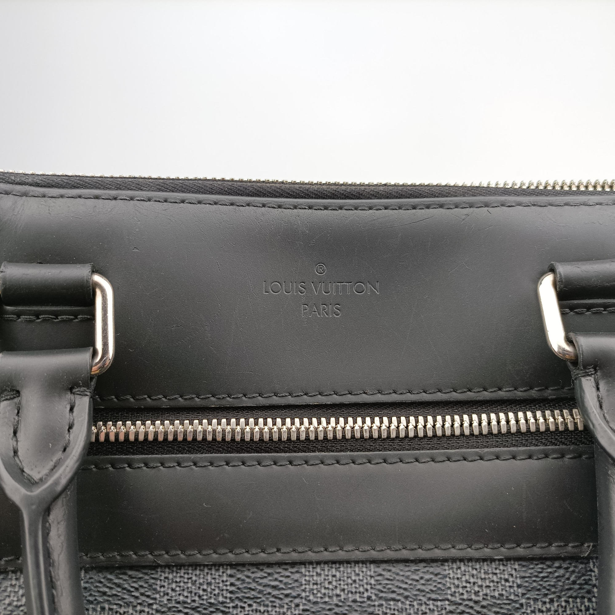 Porte-Documents Jour NM Noir Damier Graphite N48260 MB1156ポルトドキュマンジュール PDJ NM ノワール ダミエ グラフィット N48260 MB1156
