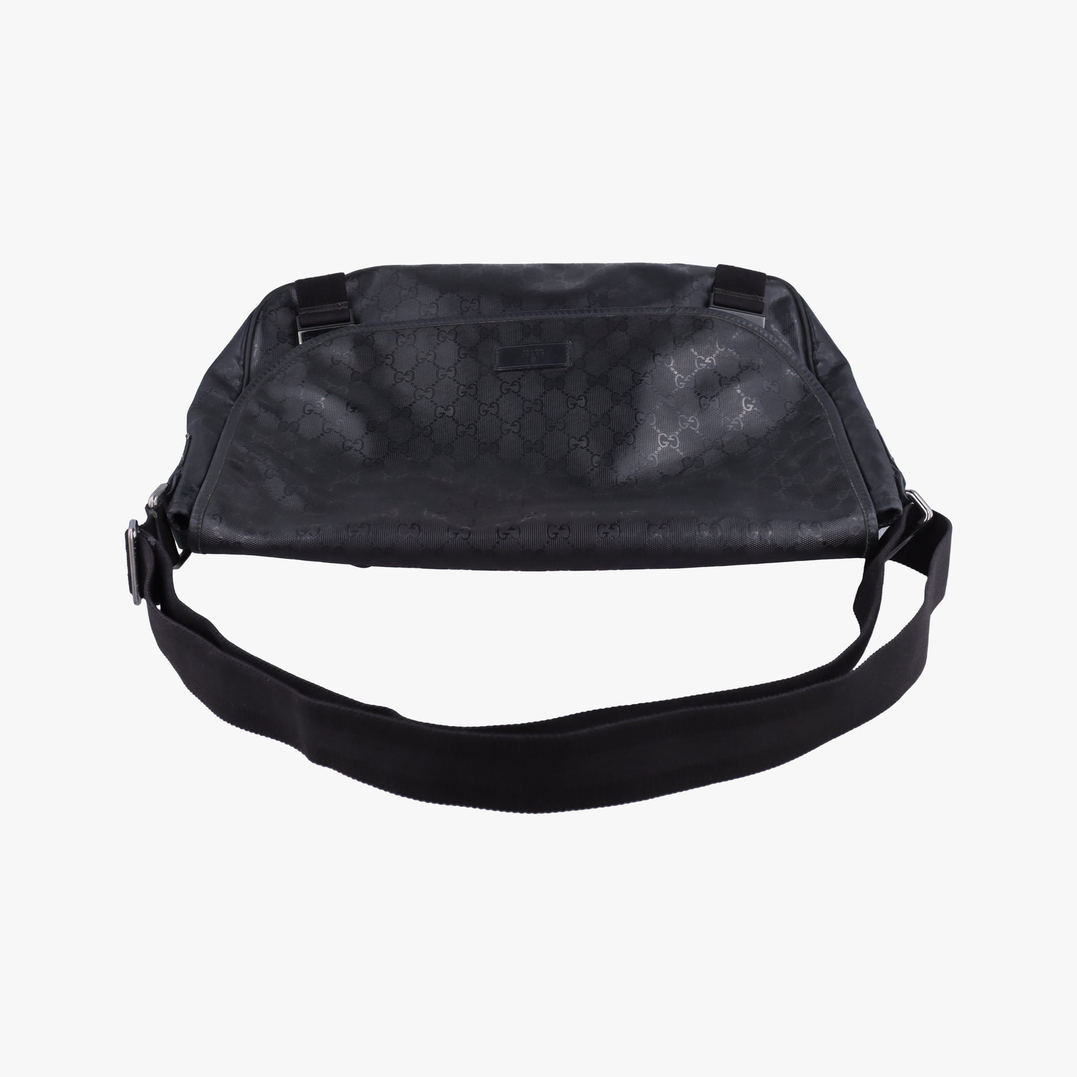 GG Imprime Messenger Black PVC coated canvas 201725 A8533965GGインプリメ メッセンジャー ブラック PVCコーティングキャンバス 201725 A8533965