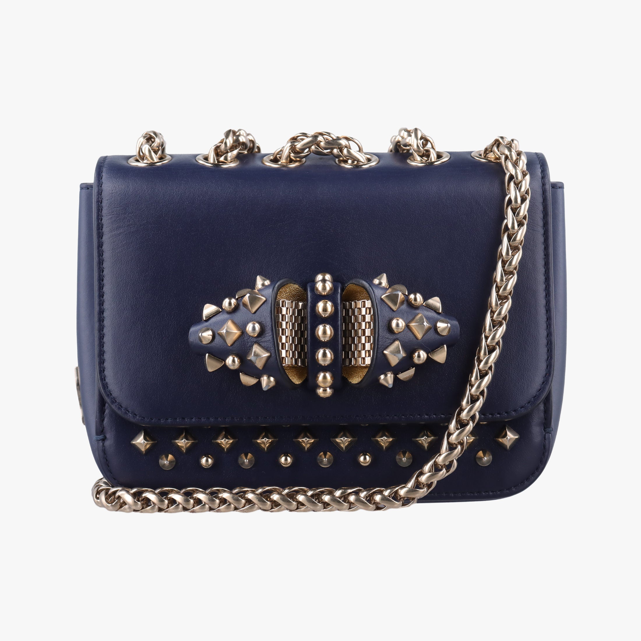 Night Tudor Spikes Small Sweet Charity Blue Leather ナイトチューダースパイクススモールスイートチャリティ ブルー レザー