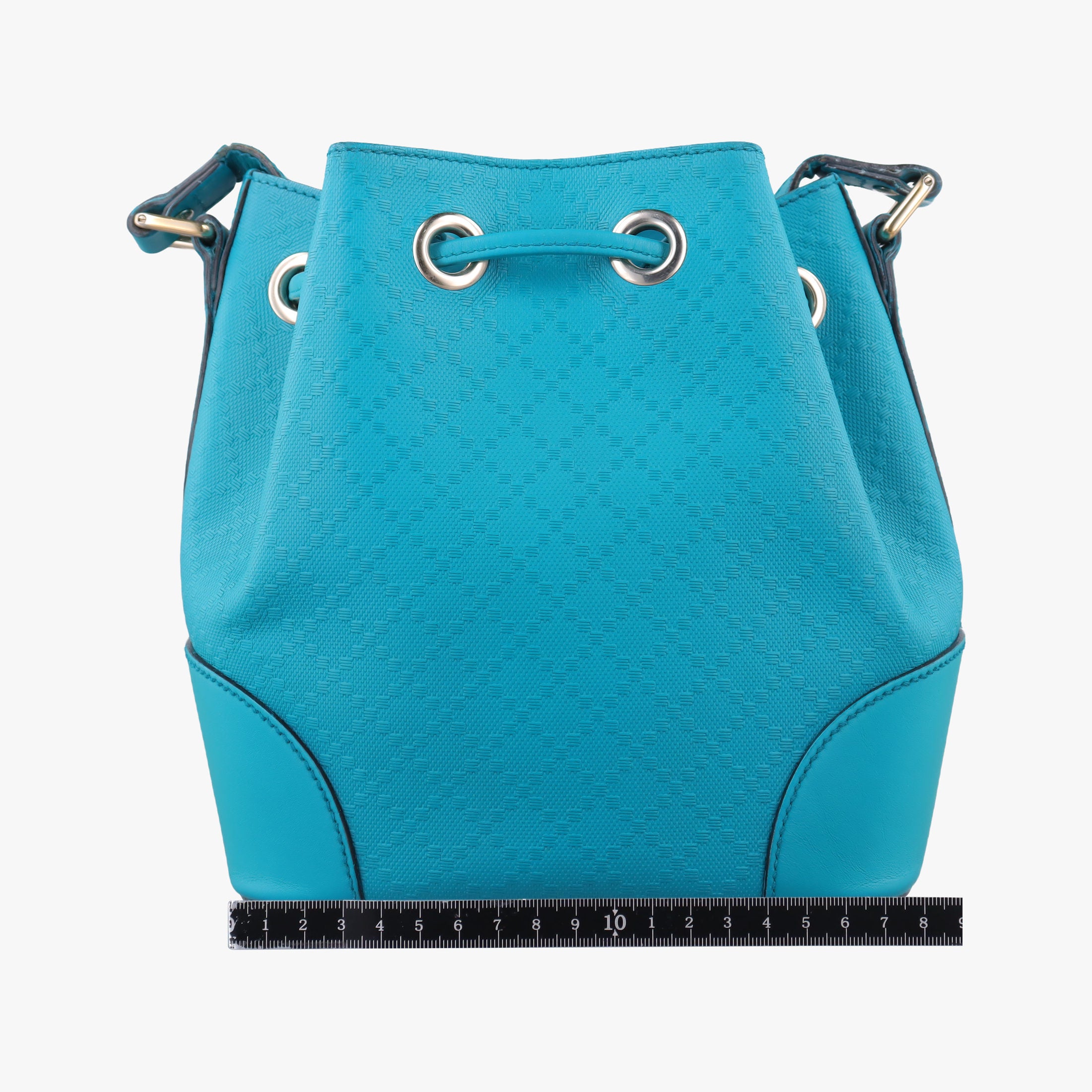 Bright Diamante Bucket Blue Leather 354229 D016461354ブライトディアマンテ バケット ブルー レザー 354229 D016461354