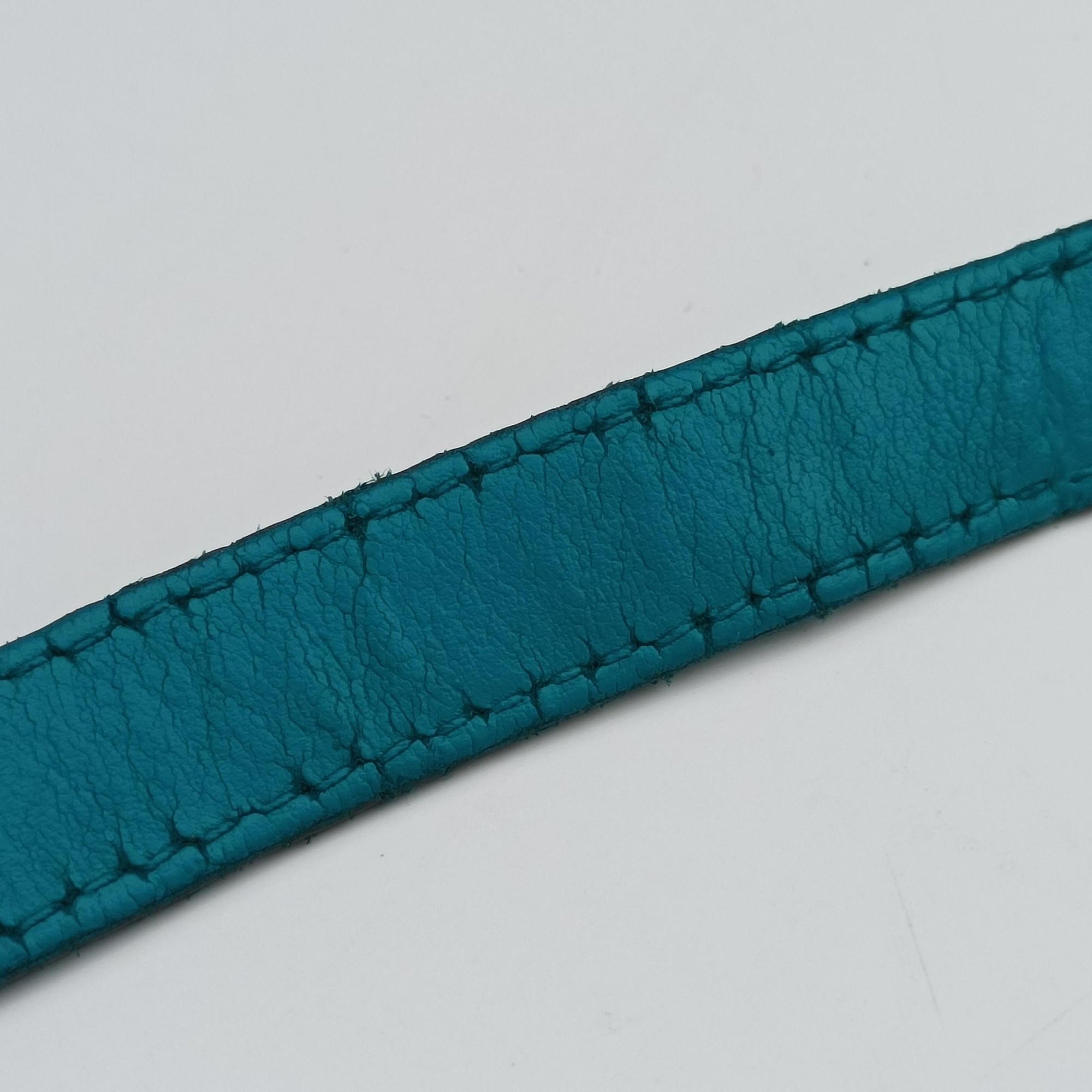Bright Diamante Bucket Blue Leather 354229 D016461354ブライトディアマンテ バケット ブルー レザー 354229 D016461354