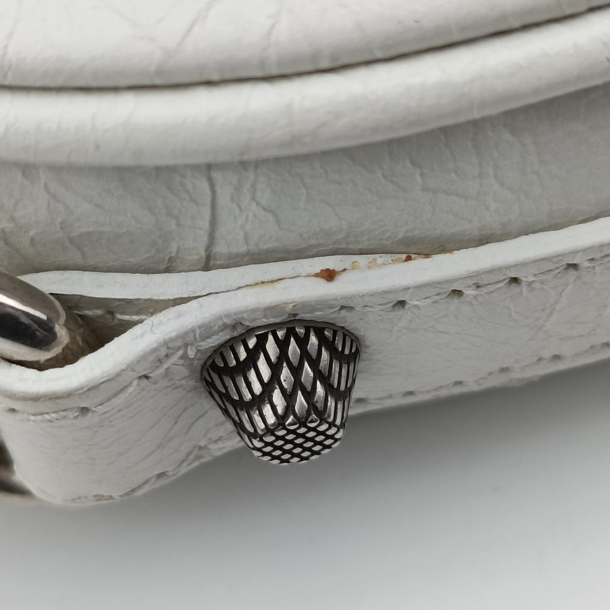 Le Cagole Heart Mini White lambskin 722781.9104.P.584046ル カゴーレ ハートミニ ホワイト ラムスキン 722781.9104.P.584046