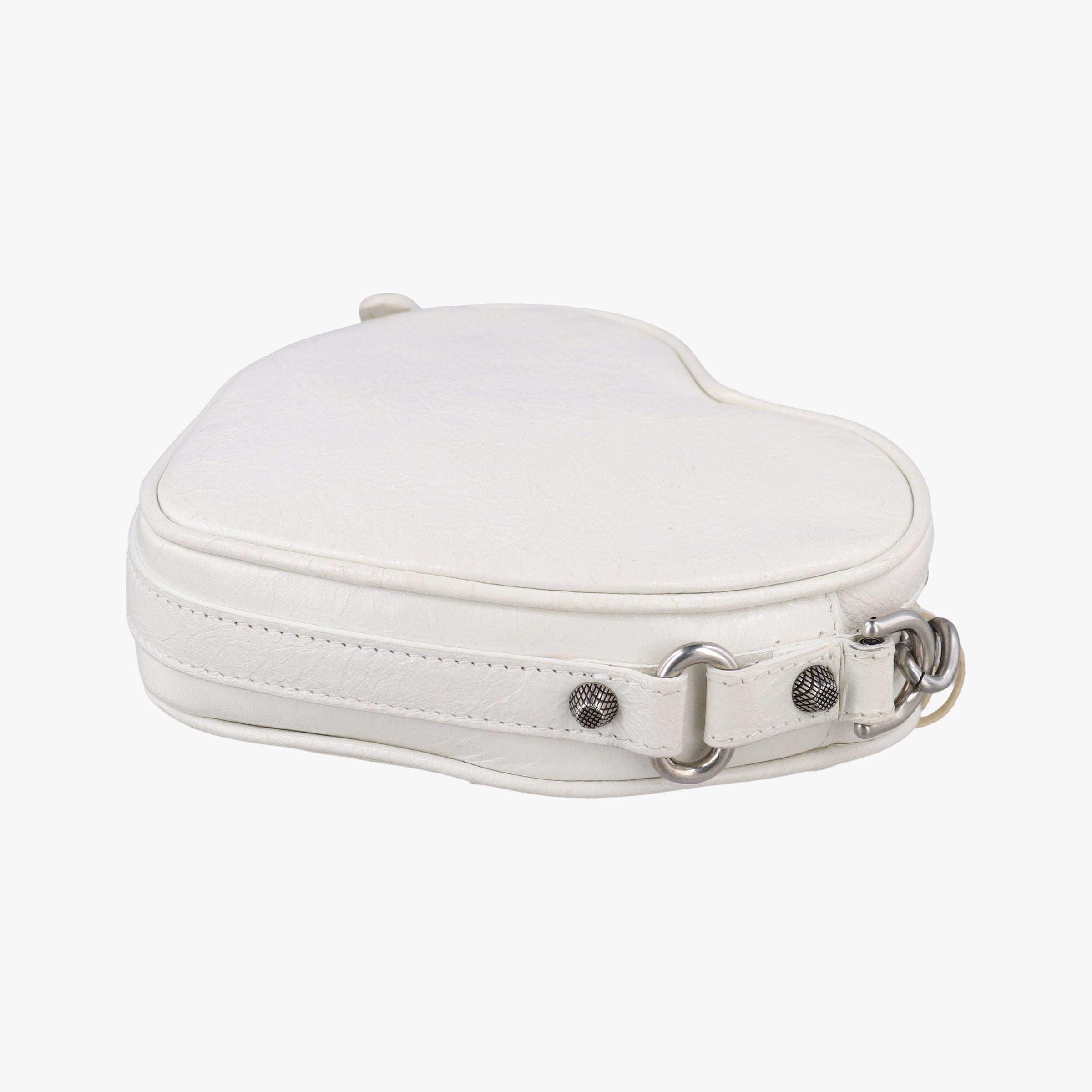 Le Cagole Heart Mini White lambskin 722781.9104.P.584046ル カゴーレ ハートミニ ホワイト ラムスキン 722781.9104.P.584046