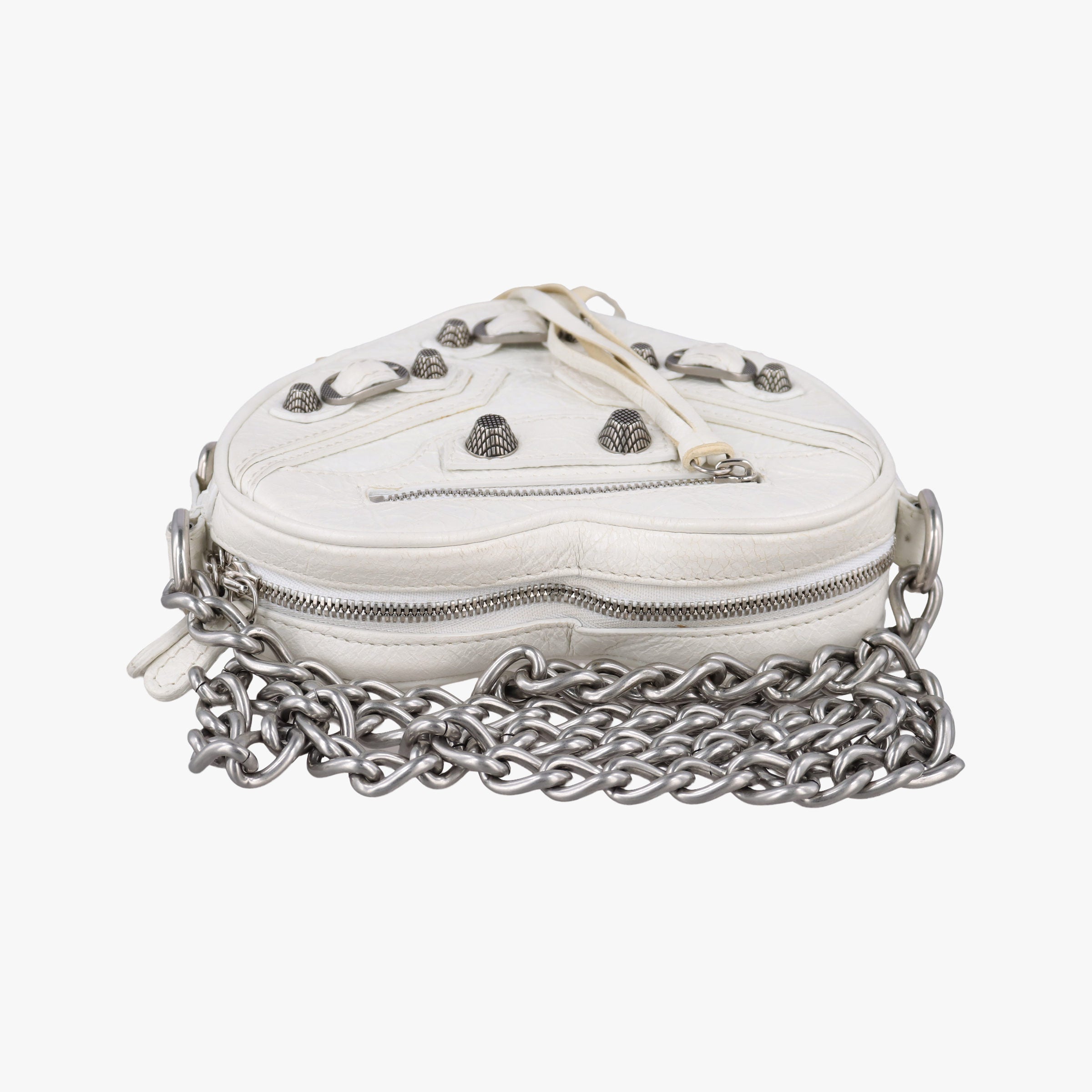 Le Cagole Heart Mini White lambskin 722781.9104.P.584046ル カゴーレ ハートミニ ホワイト ラムスキン 722781.9104.P.584046