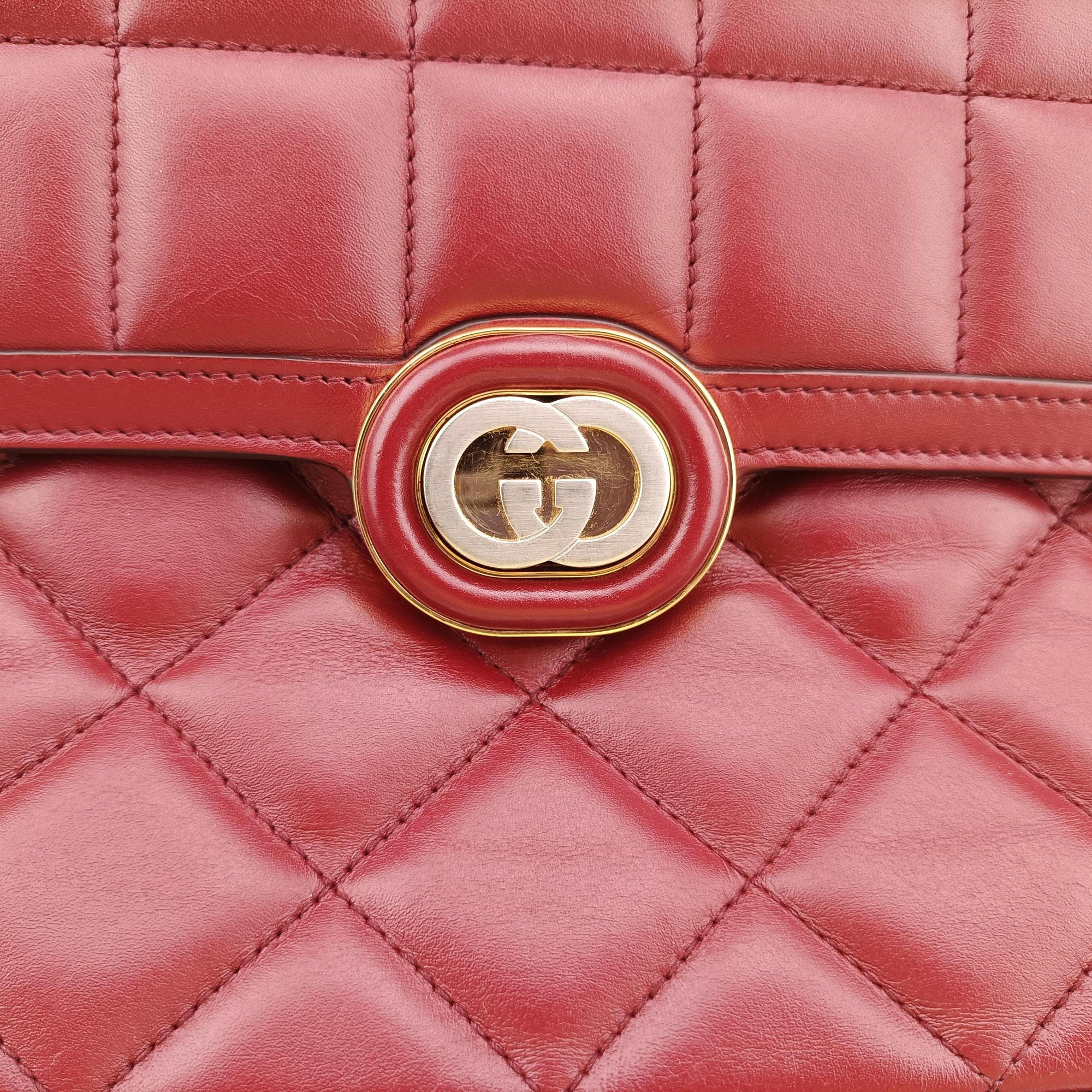 Mini Deco Burgundy Leather 740834 F040768439ミニデコ ワインレッド レザー 740834 F040768439